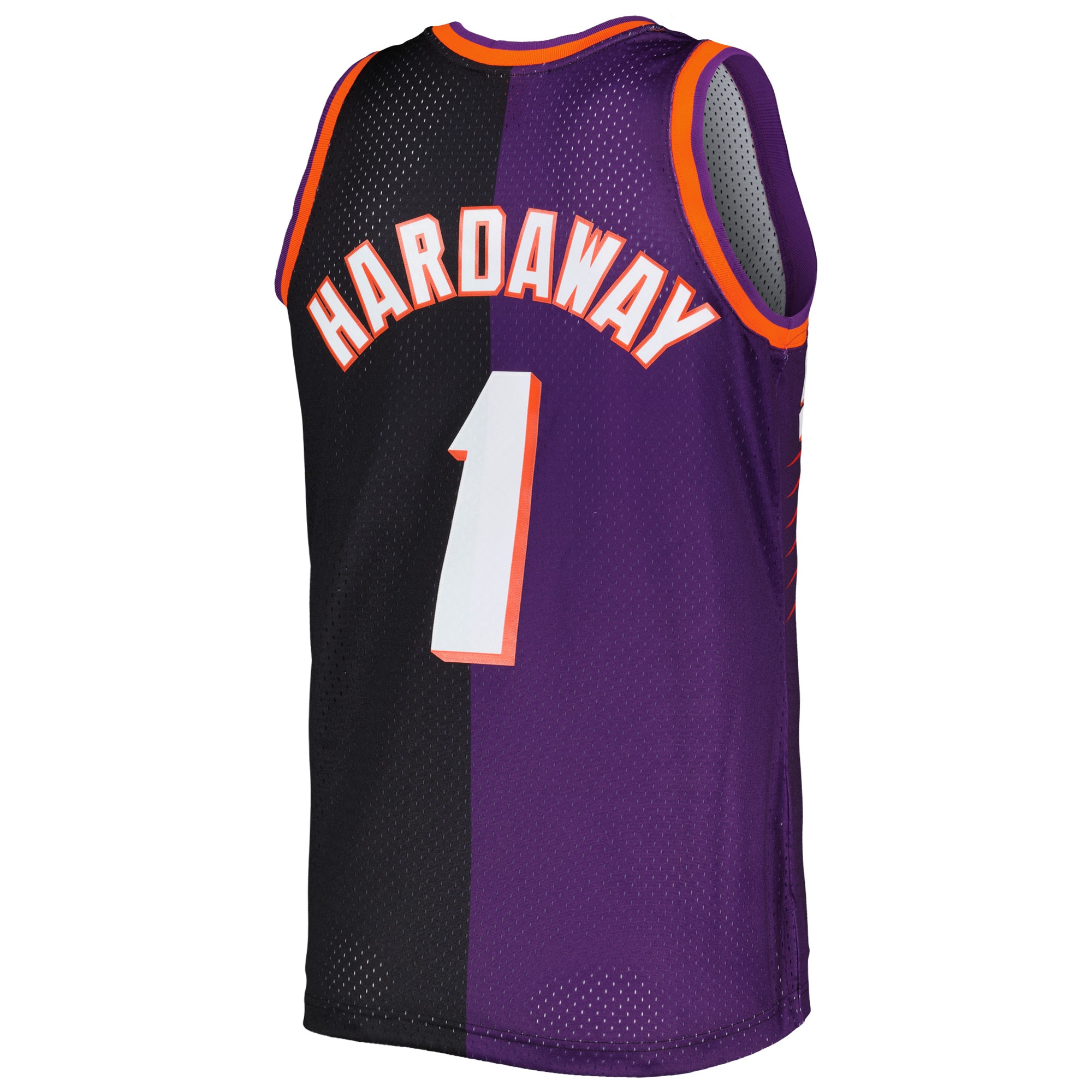 Penny Hardaway Phoenix Suns Mitchell & Ness Hardwood Classics 1999/00 Split Swingman Jersey - Purple/Black - vstockx