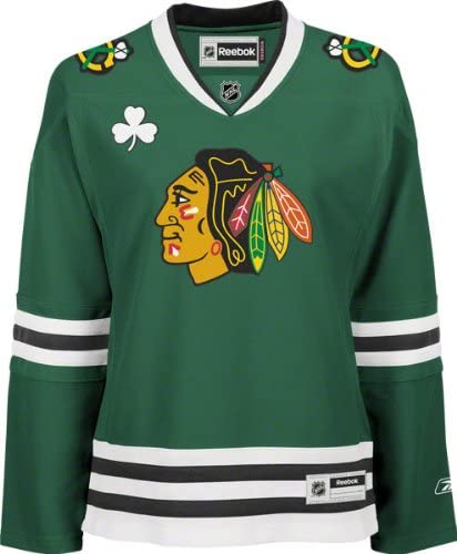 Women's Chicago Blackhawks Kelly Green St. Patrick's Day Premier Replica Jersey - vstockx
