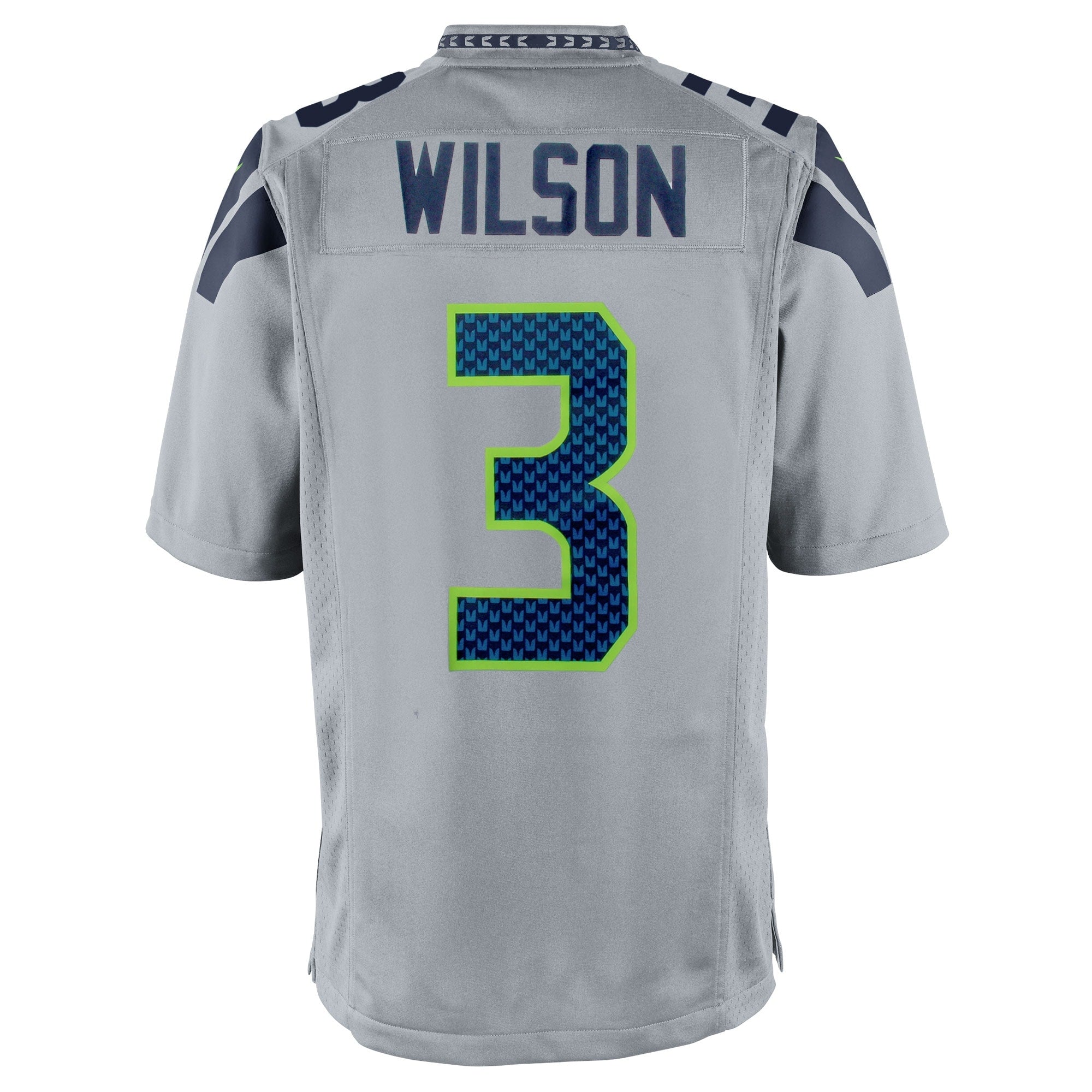 Mens Seattle Seahawks Russell Wilson Nike Gray Alternate Game Jersey - vstockx