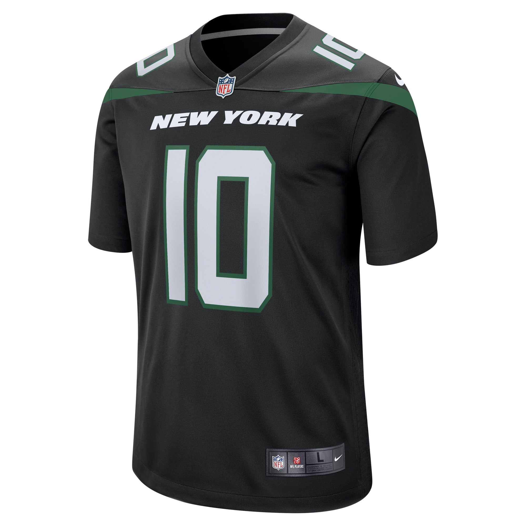 Men's Nike Allen Lazard Stealth Black New York Jets Alternate Game Jersey - vstockx