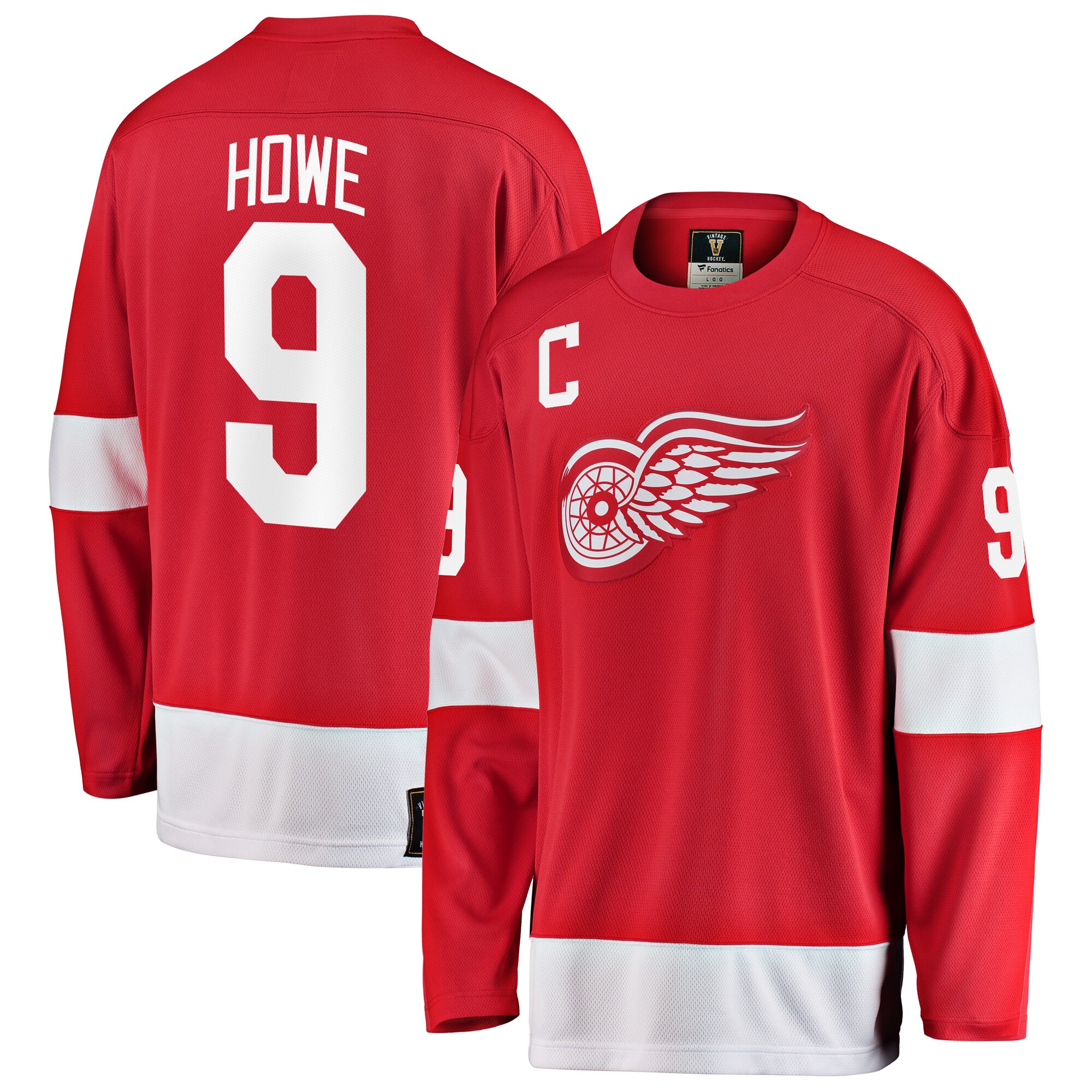 Gordie Howe Detroit Red Wings Fanatics Branded Premier Breakaway Retired Player Jersey - Red - vstockx