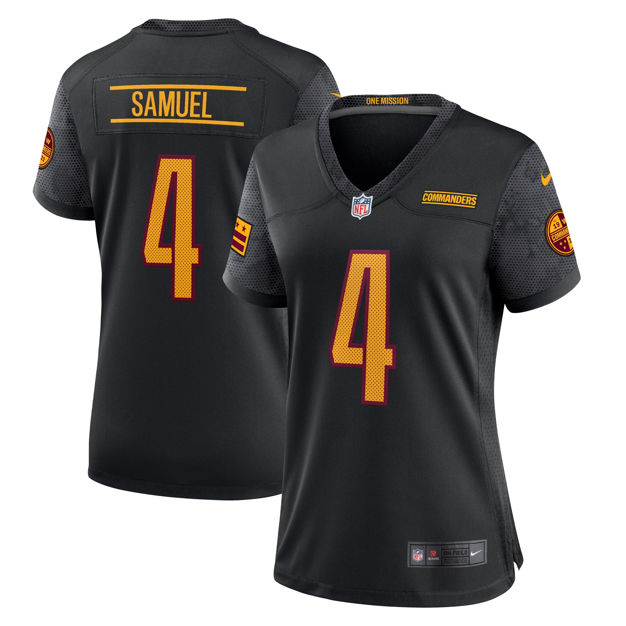 Curtis Samuel Washington Commanders Nike Women's Alternate Game Jersey - Black - vstockx