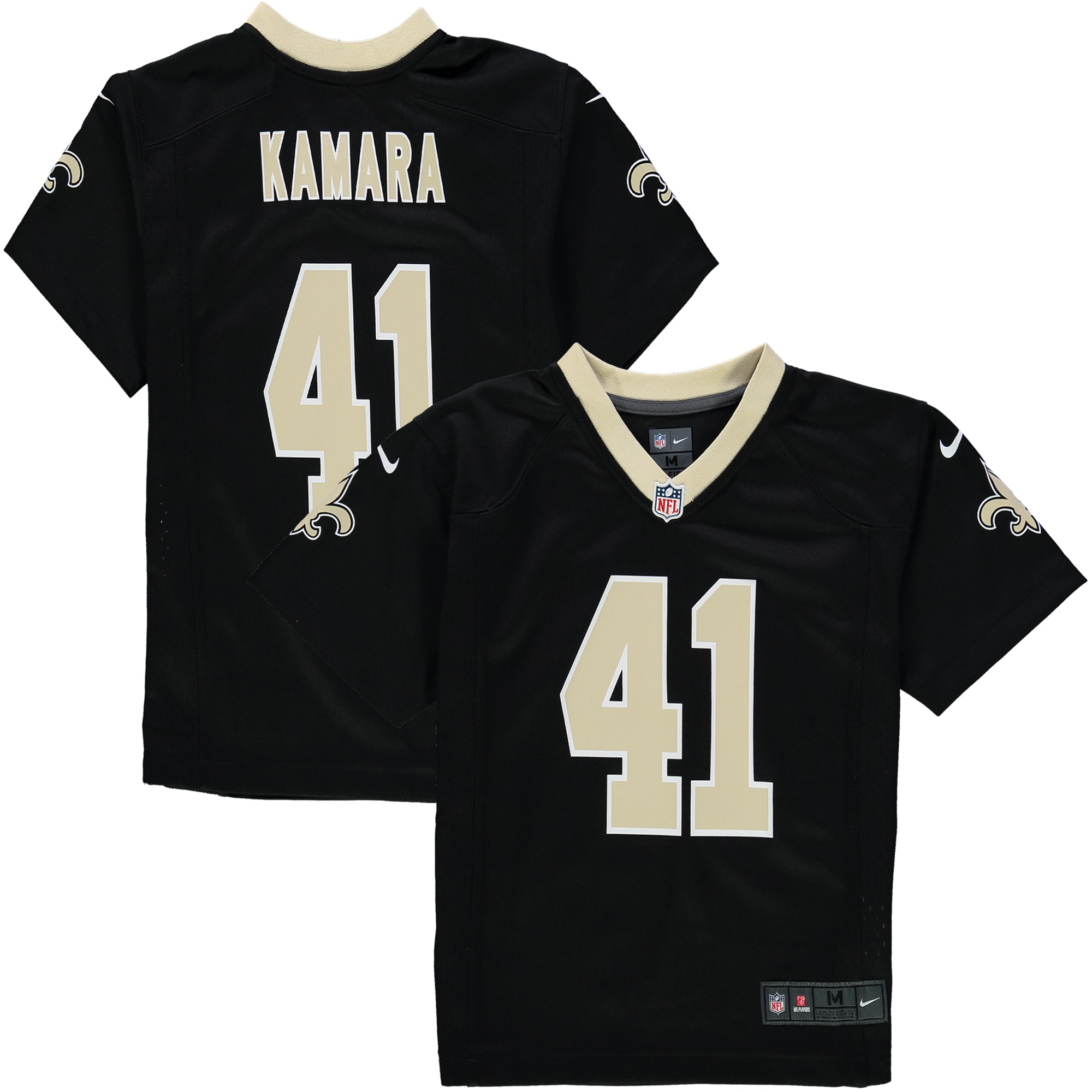 Alvin Kamara New Orleans Saints Nike Preschool Game Jersey - Black - vstockx