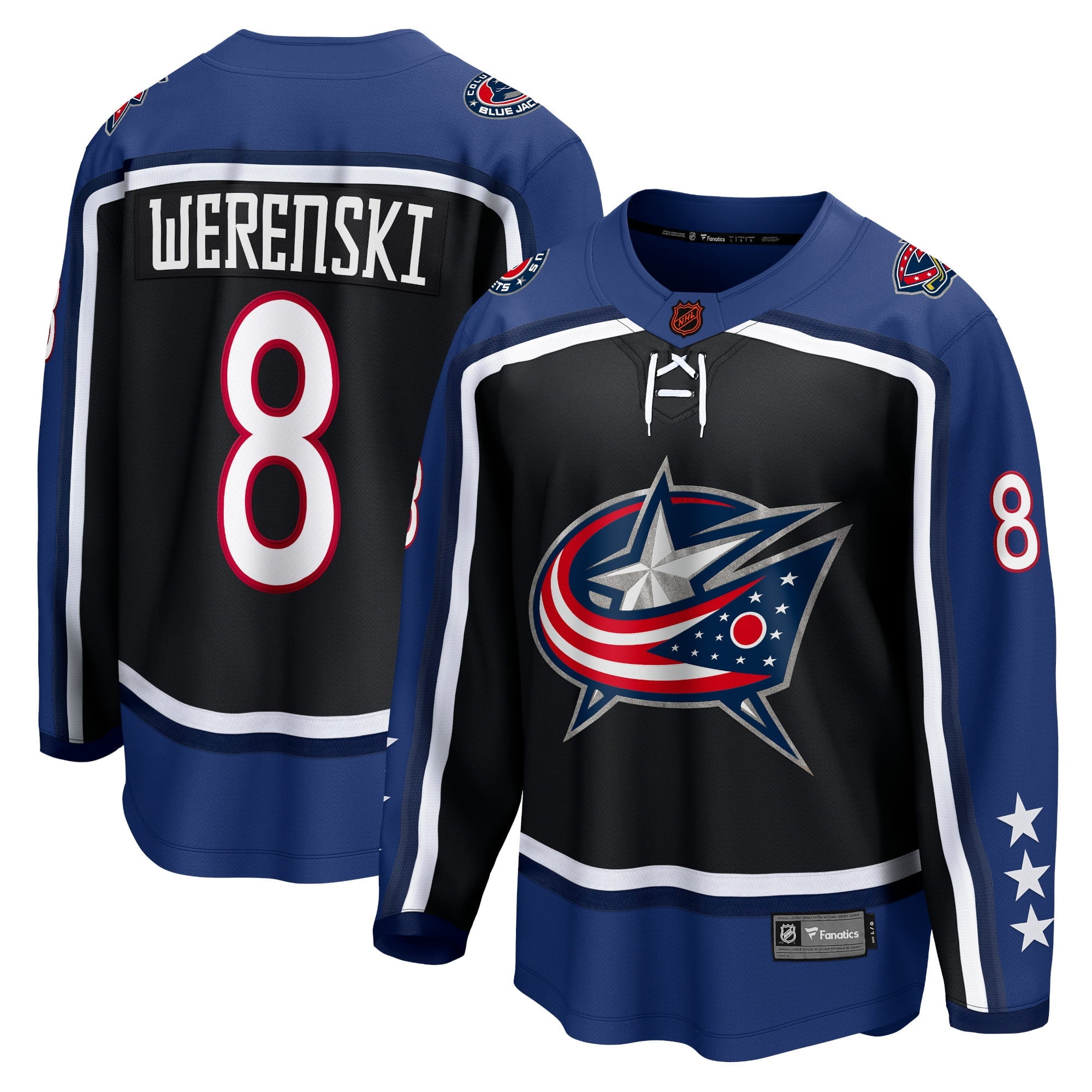 Men's Fanatics Branded Zach Werenski Black Columbus Blue Jackets Special Edition 2.0 Breakaway Player Jersey - vstockx