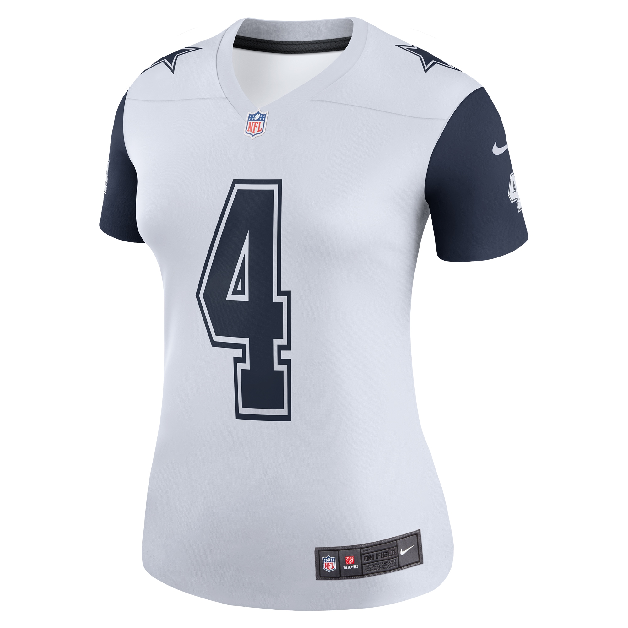 Dak Prescott Dallas Cowboys Nike Women's Color Rush Legend Player Jersey - White - vstockx