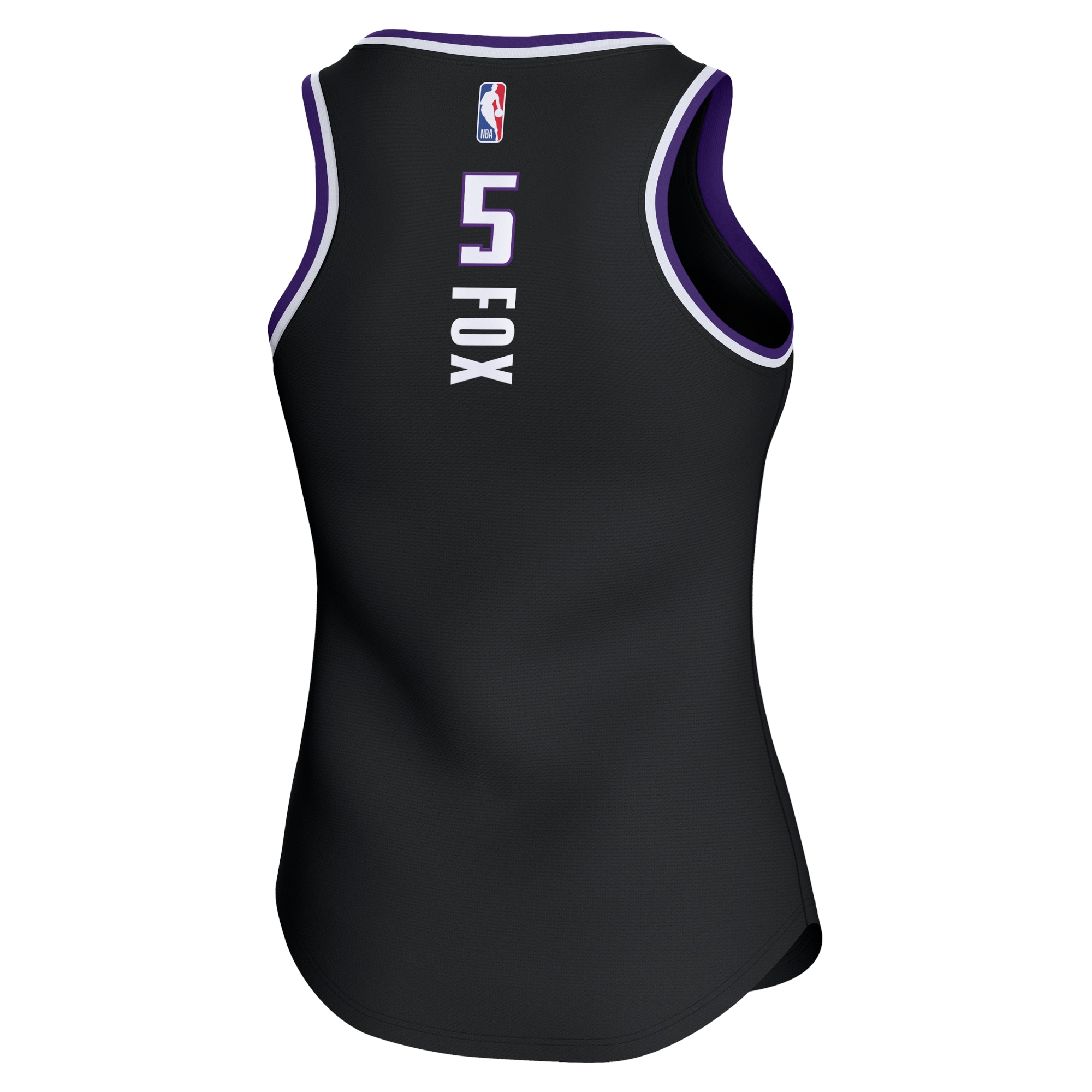 De'Aaron Fox Sacramento Kings Fanatics Branded Women's Fast Break Player Jersey - Icon Edition - Black - vstockx