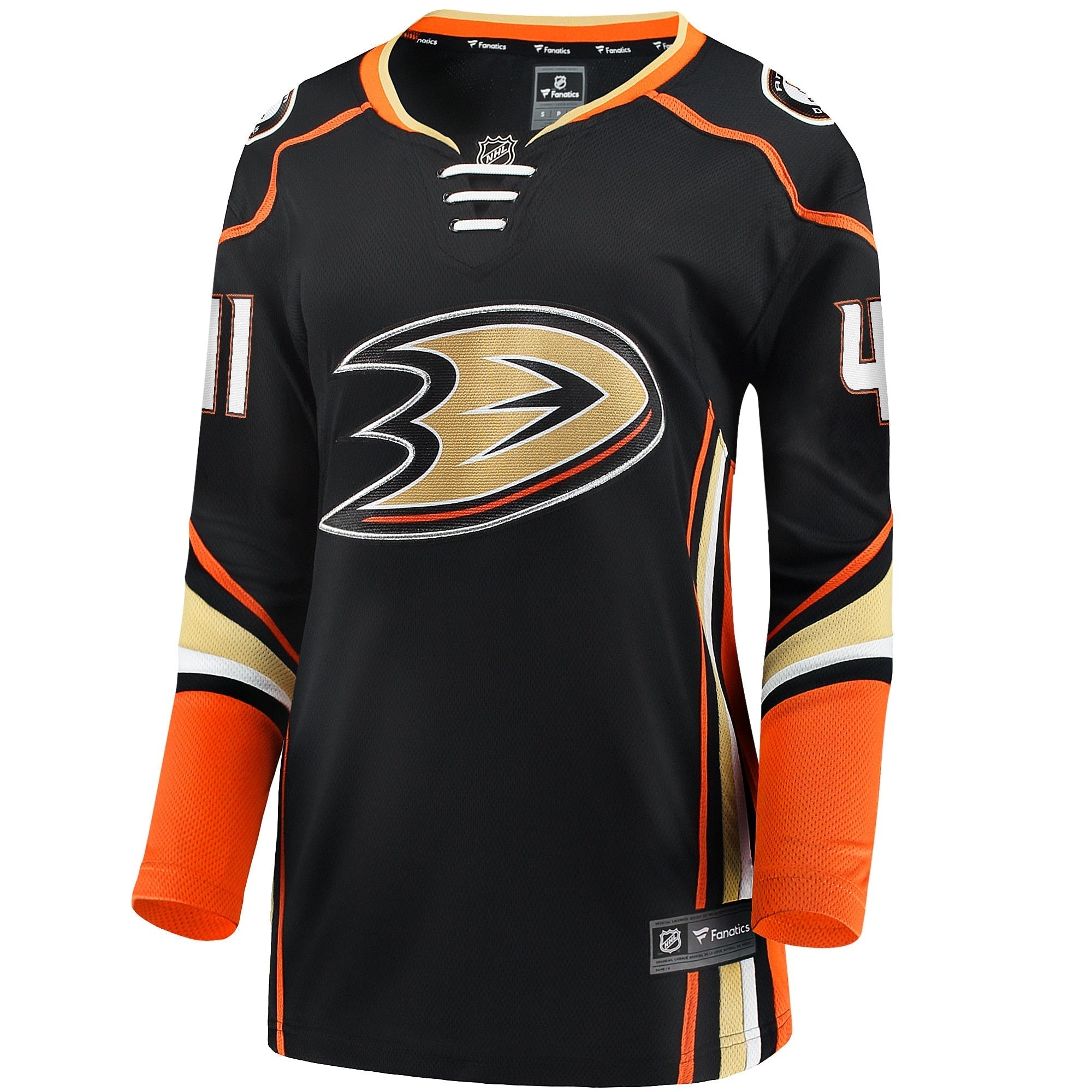 Women's Fanatics Branded Anthony Stolarz Black Anaheim Ducks Home Breakaway Player Jersey - vstockx