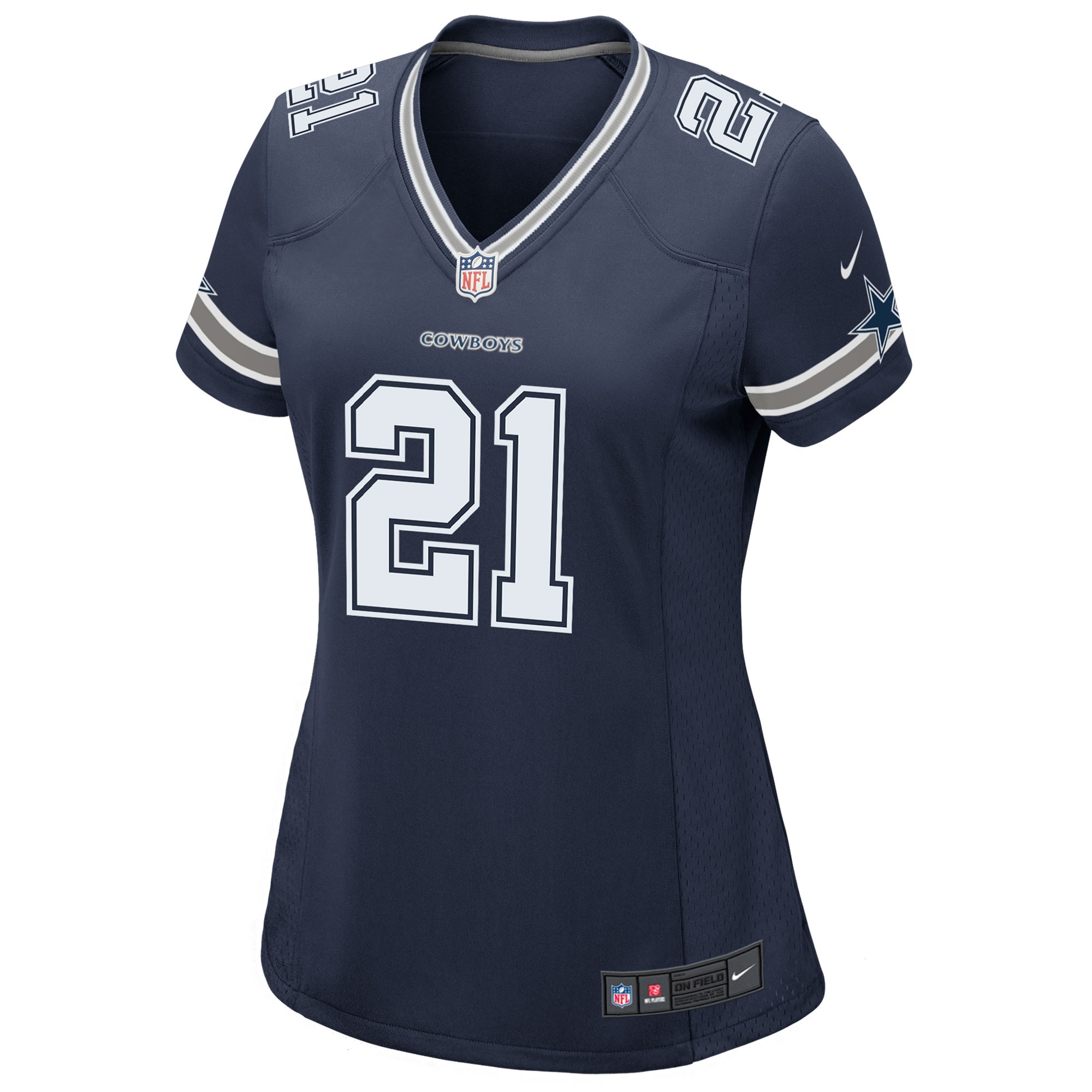 Ezekiel Elliott Dallas Cowboys Nike Women's Game Team Jersey - Navy - vstockx