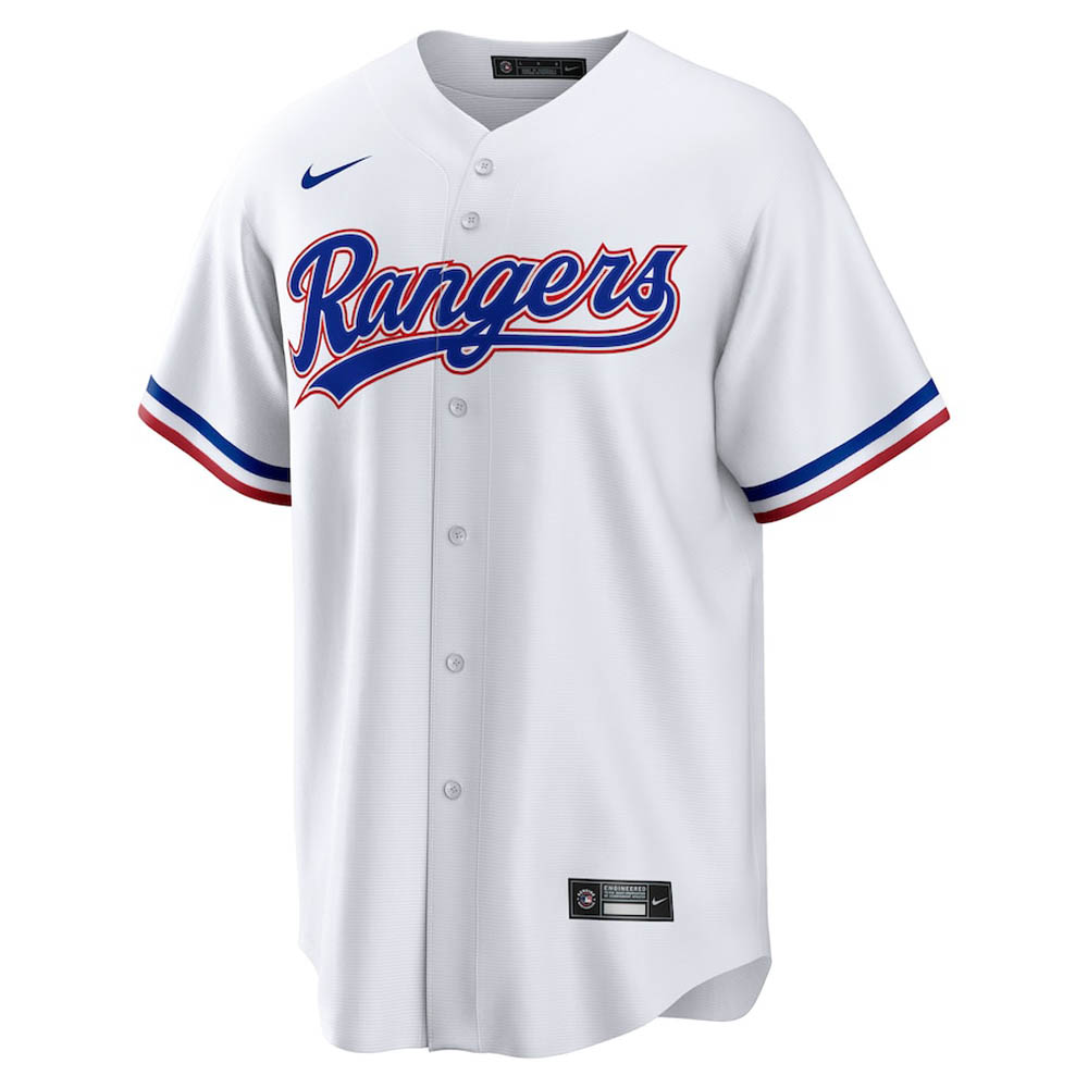 Youth Texas Rangers Jacob deGrom Cool Base Replica Home Jersey - White - vstockx