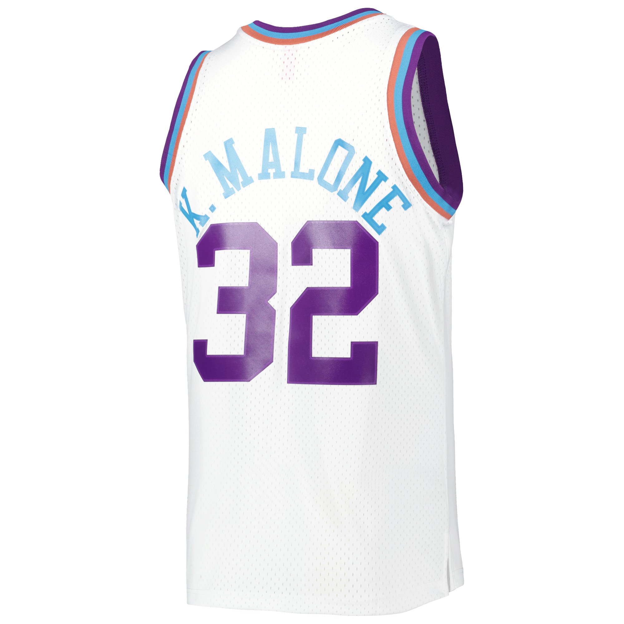Karl Malone Utah Jazz Mitchell & Ness 1991/92 Hardwood Classics Reload 3.0 Swingman Jersey - White - vstockx