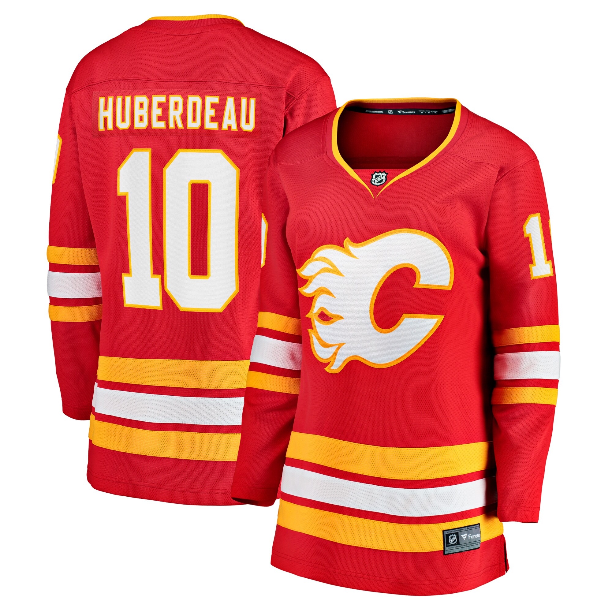 Jonathan Huberdeau Calgary Flames Fanatics Branded Women's Home Breakaway Player Jersey - Red - vstockx