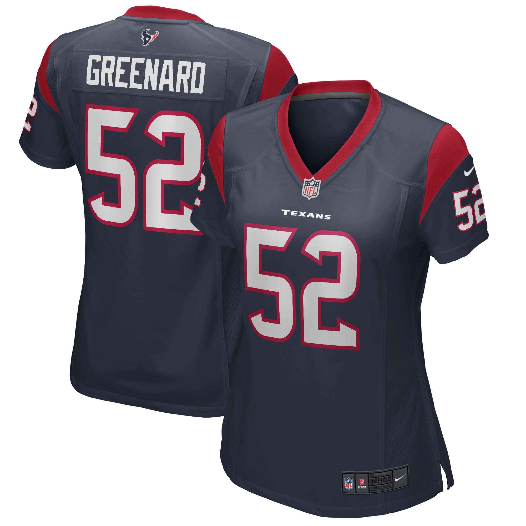 Jonathan Greenard Houston Texans Nike Women's Game Jersey - Navy - vstockx