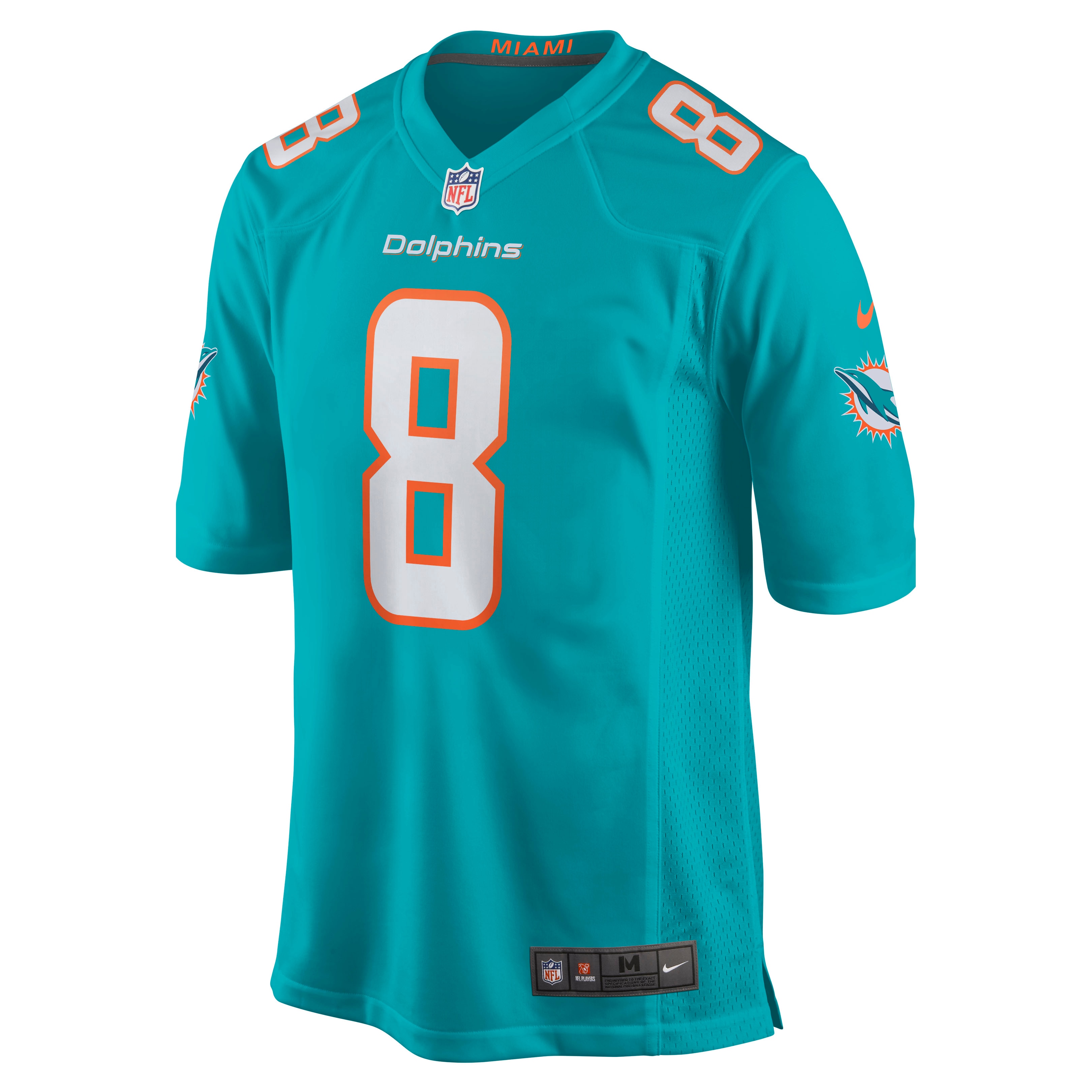 Jevon Holland Miami Dolphins Nike Game Player Jersey - Aqua - vstockx
