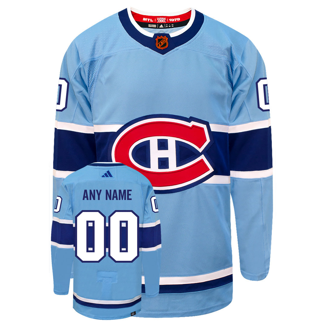 Customizable Montreal Canadiens Adidas 2022 Primegreen Reverse Retro Authentic NHL Hockey Jersey - vstockx