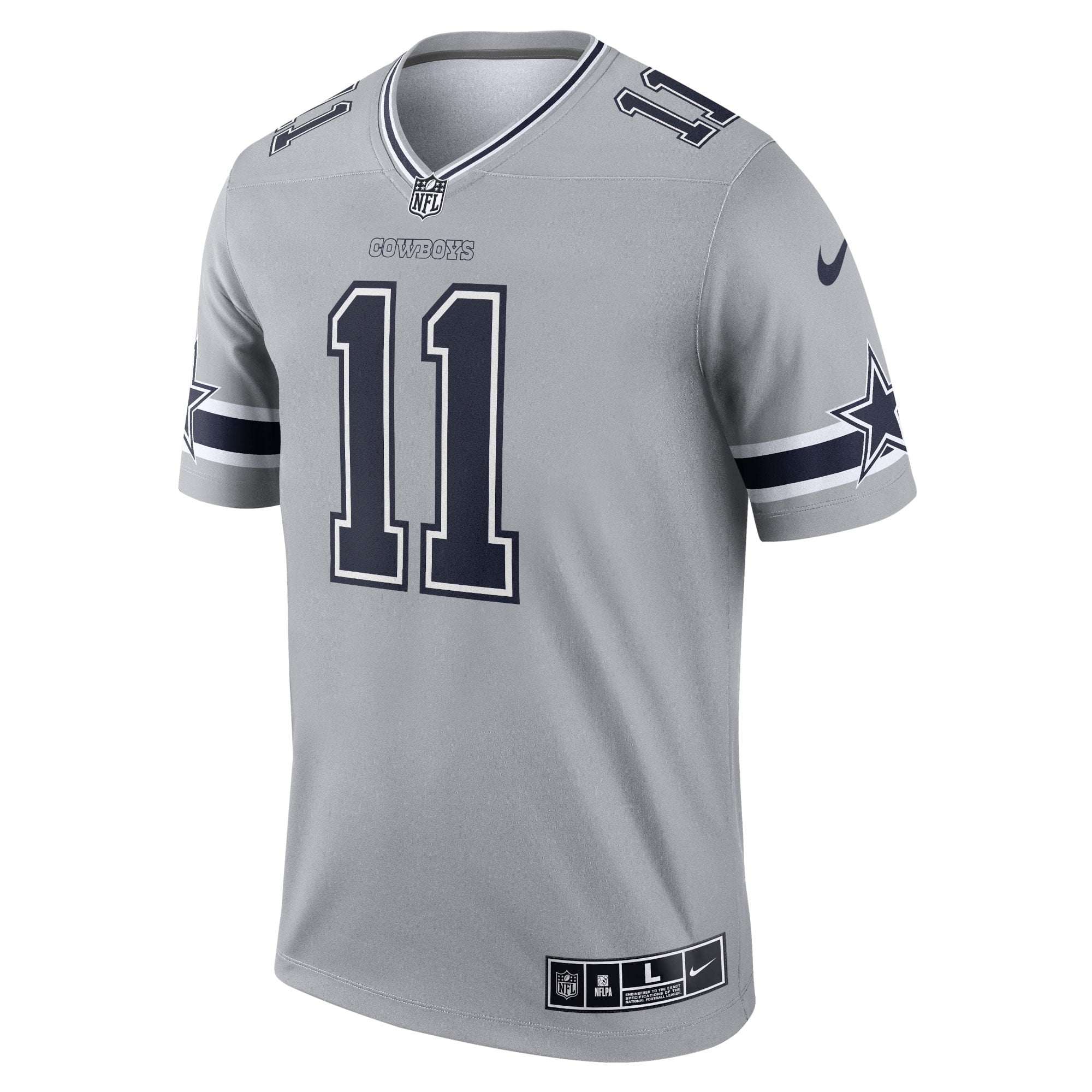Men's Nike Micah Parsons Gray Dallas Cowboys Inverted Legend Player Jersey - vstockx
