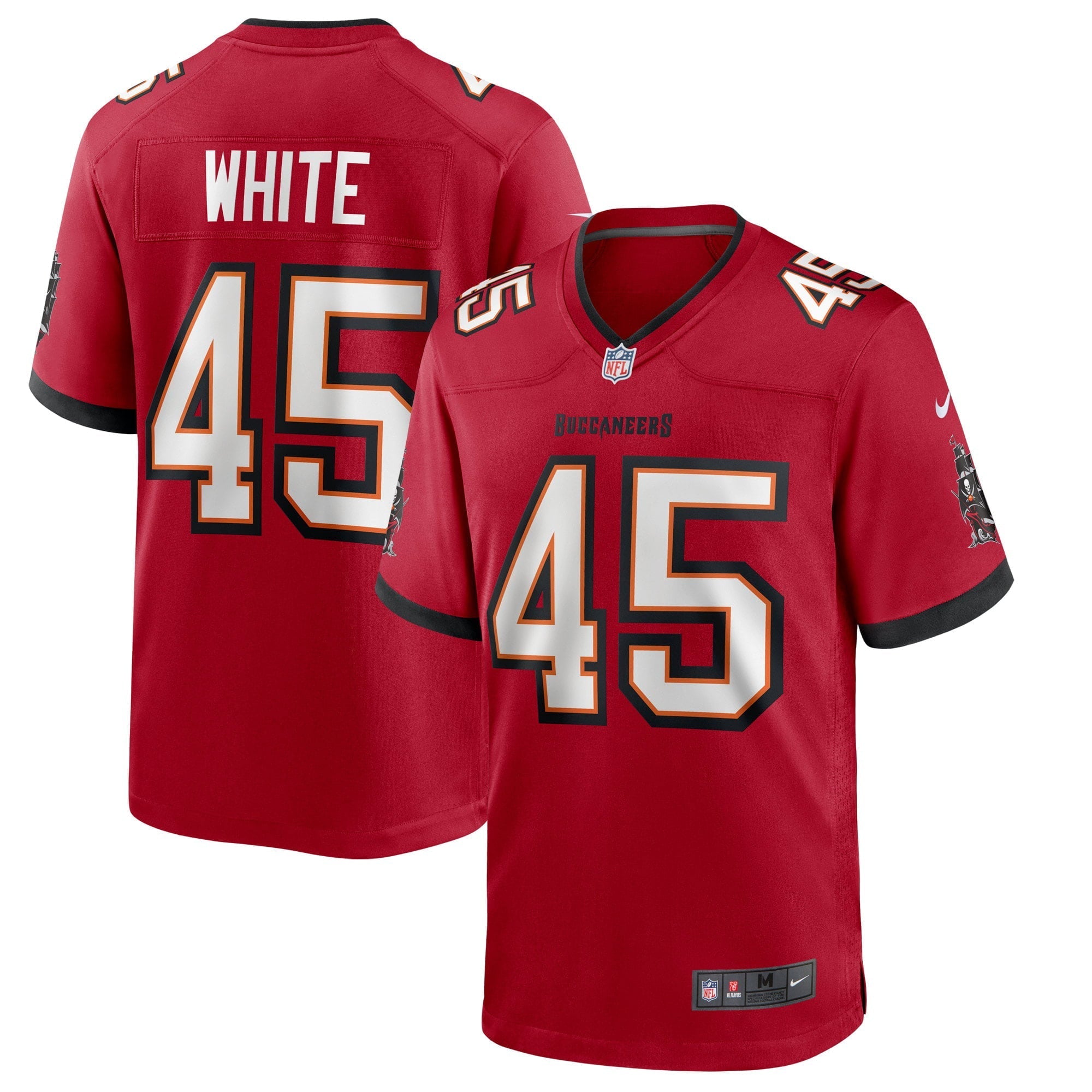 Men's Nike Devin White Red Tampa Bay Buccaneers Game Player Jersey - vstockx