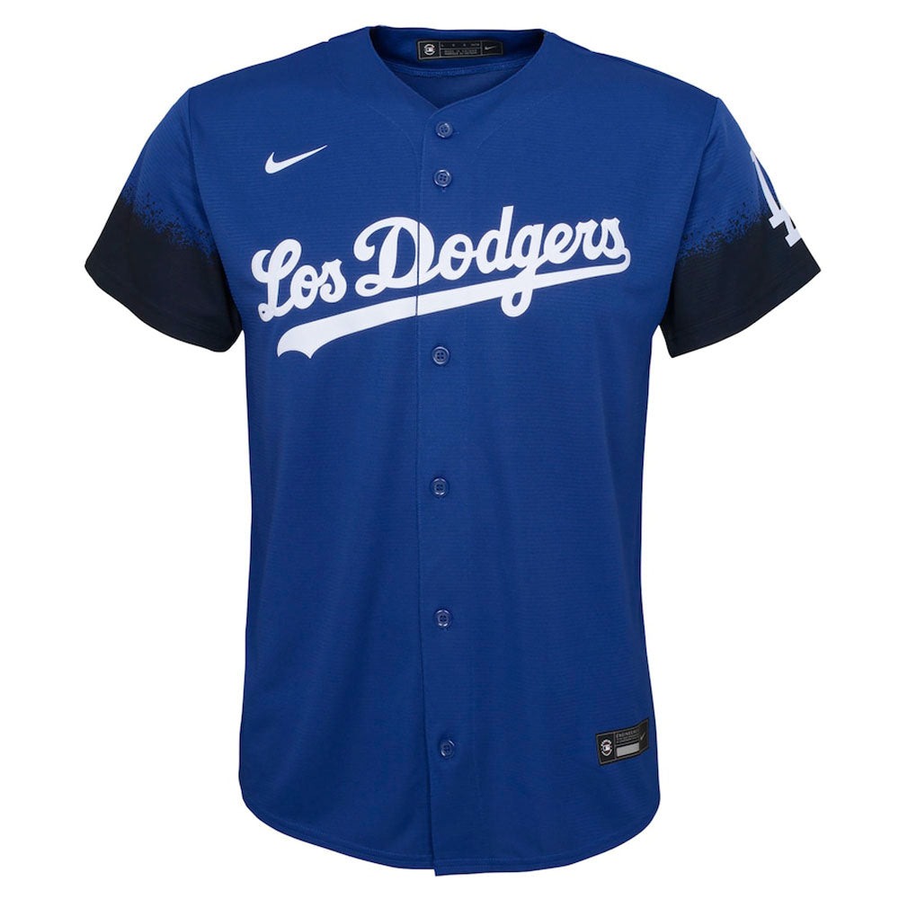 Youth Los Angeles Dodgers Freddie Freeman City Connect Replica Jersey - Royal - vstockx