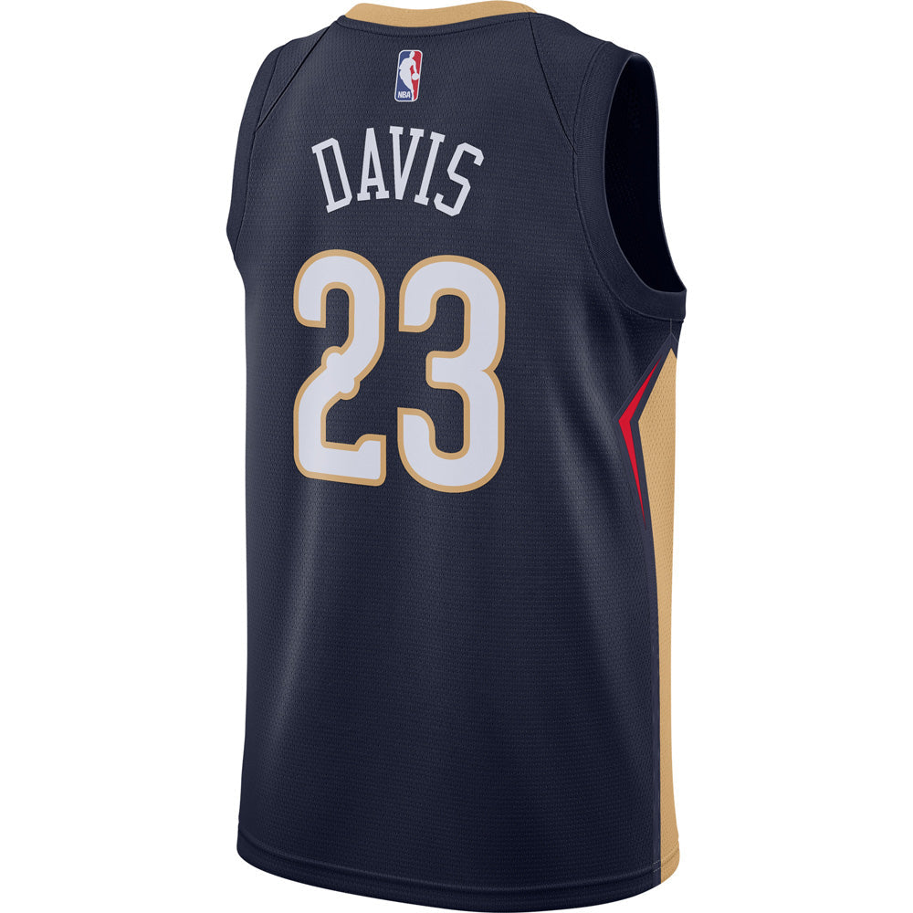 Men's New Orleans Pelicans Anthony Davis Icon Edition Jersey - Navy - vstockx