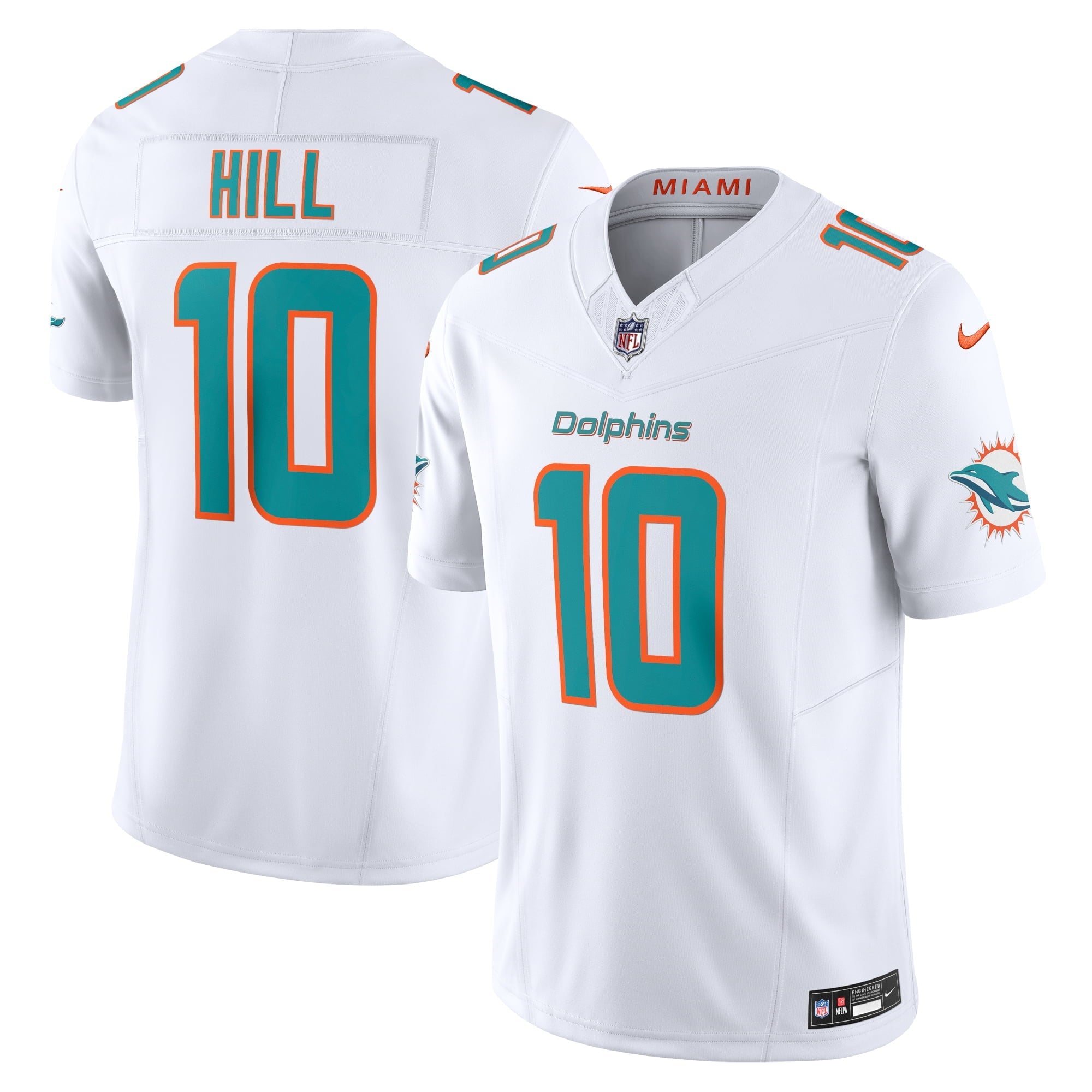 Men's Nike Tyreek Hill White Miami Dolphins Vapor F.U.S.E. Limited Jersey - vstockx