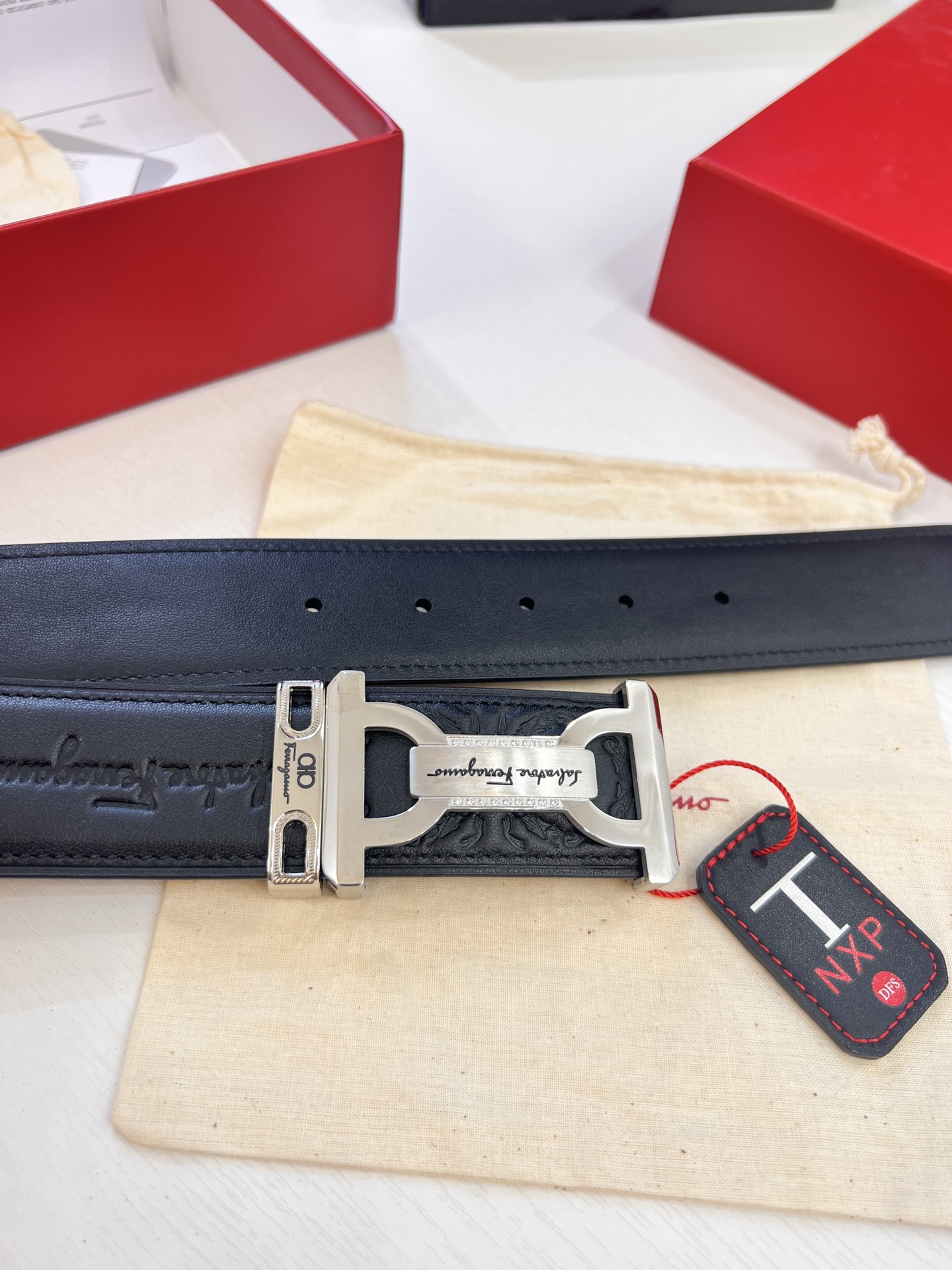 Streetwear Belt Ferragamo 320357 size:3.5cm - vstockx