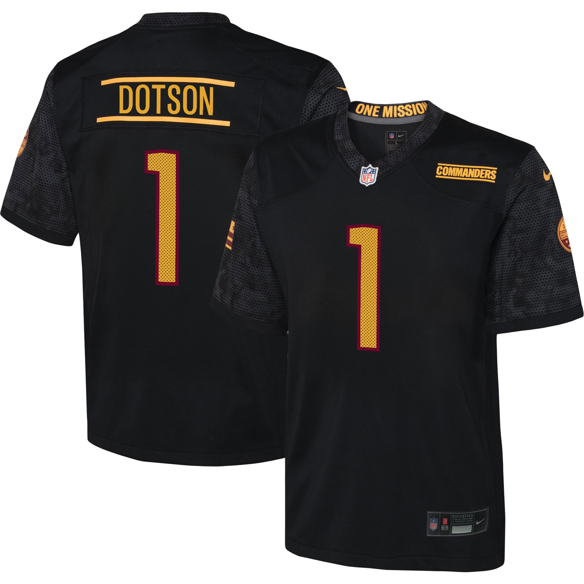 Jahan Dotson Washington Commanders Nike Youth Game Jersey - Black - vstockx