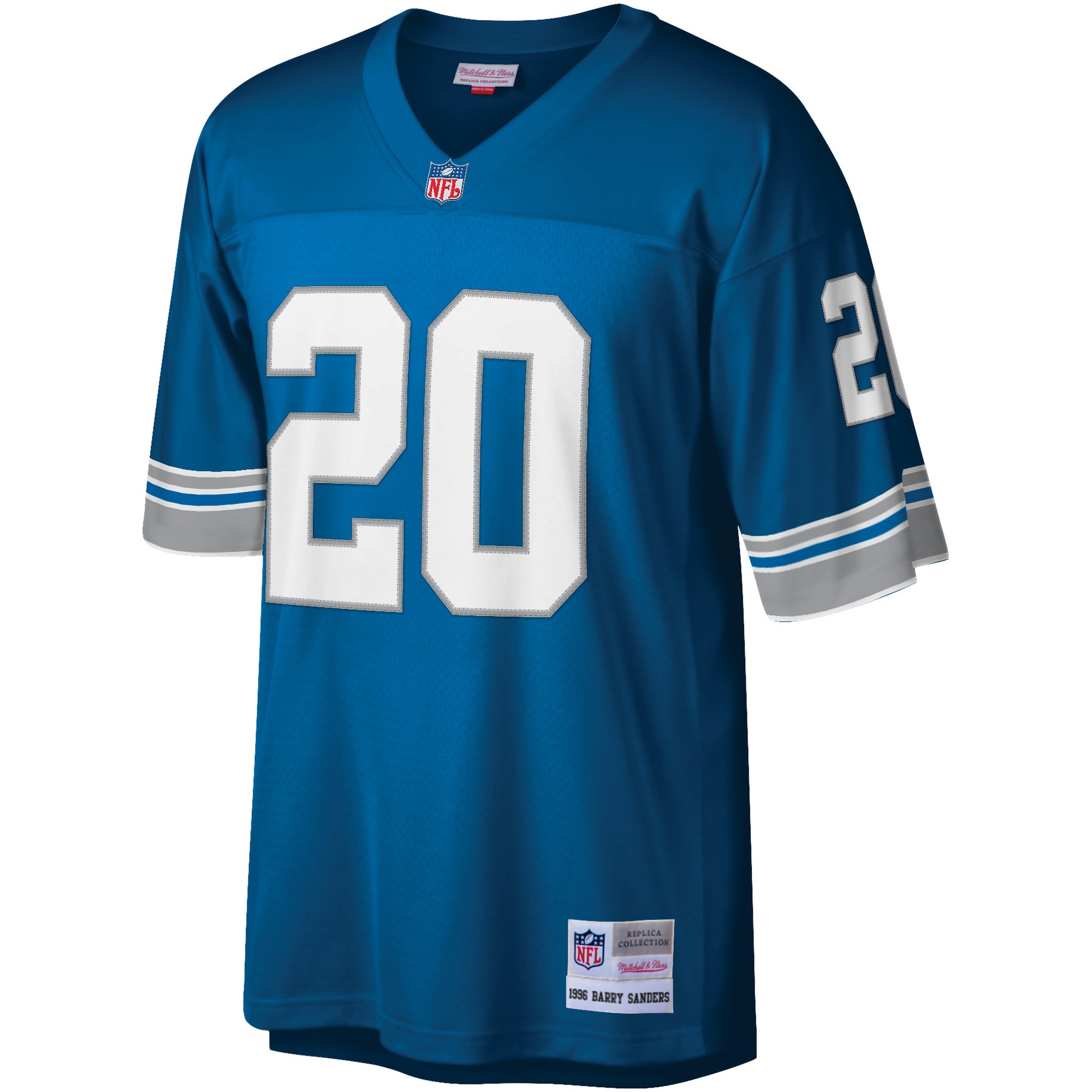 Barry Sanders Detroit Lions Mitchell & Ness Legacy Replica Jersey - Blue - vstockx