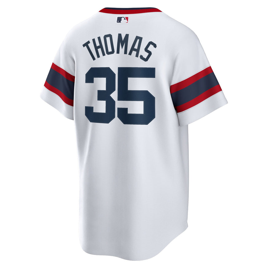 Men's Chicago White Sox Frank Thomas Cooperstown Collection White Home Sunday Alternate Premium Stitch Replica Team Jersey - vstockx