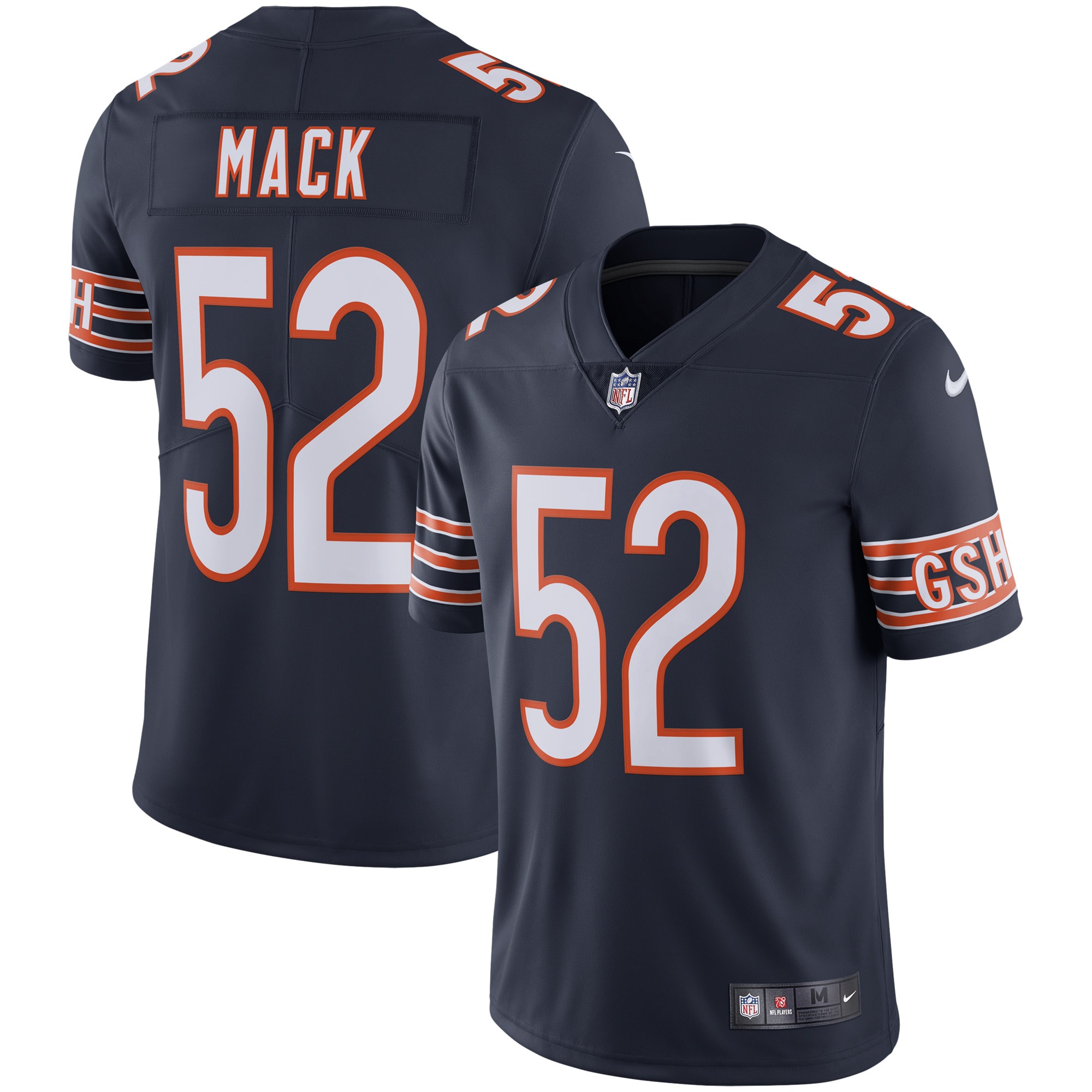Khalil Mack Chicago Bears Nike Vapor Limited Jersey - Navy - vstockx