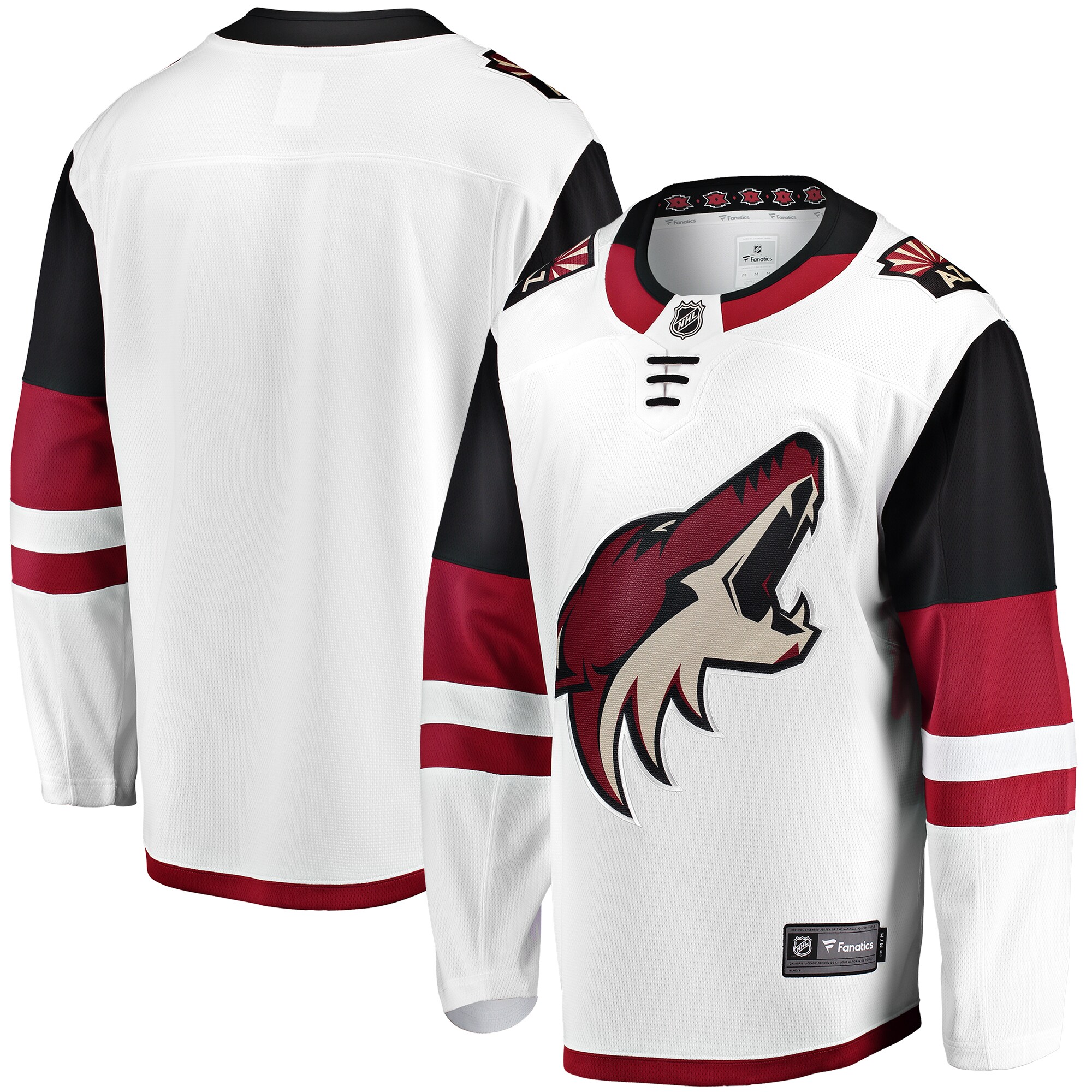 Arizona Coyotes Fanatics Branded Breakaway Away Jersey - White - vstockx