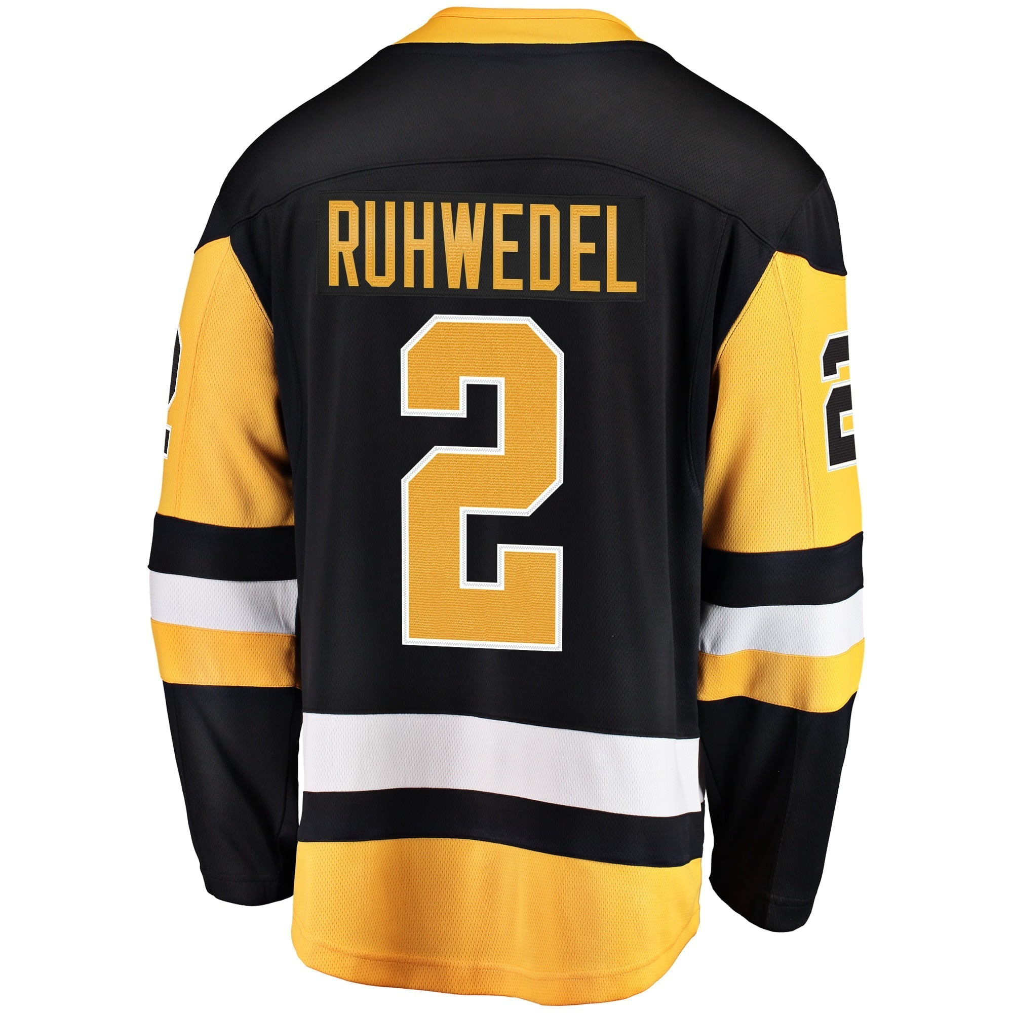 Men's Fanatics Branded Chad Ruhwedel Black Pittsburgh Penguins Home Breakaway Player Jersey - vstockx