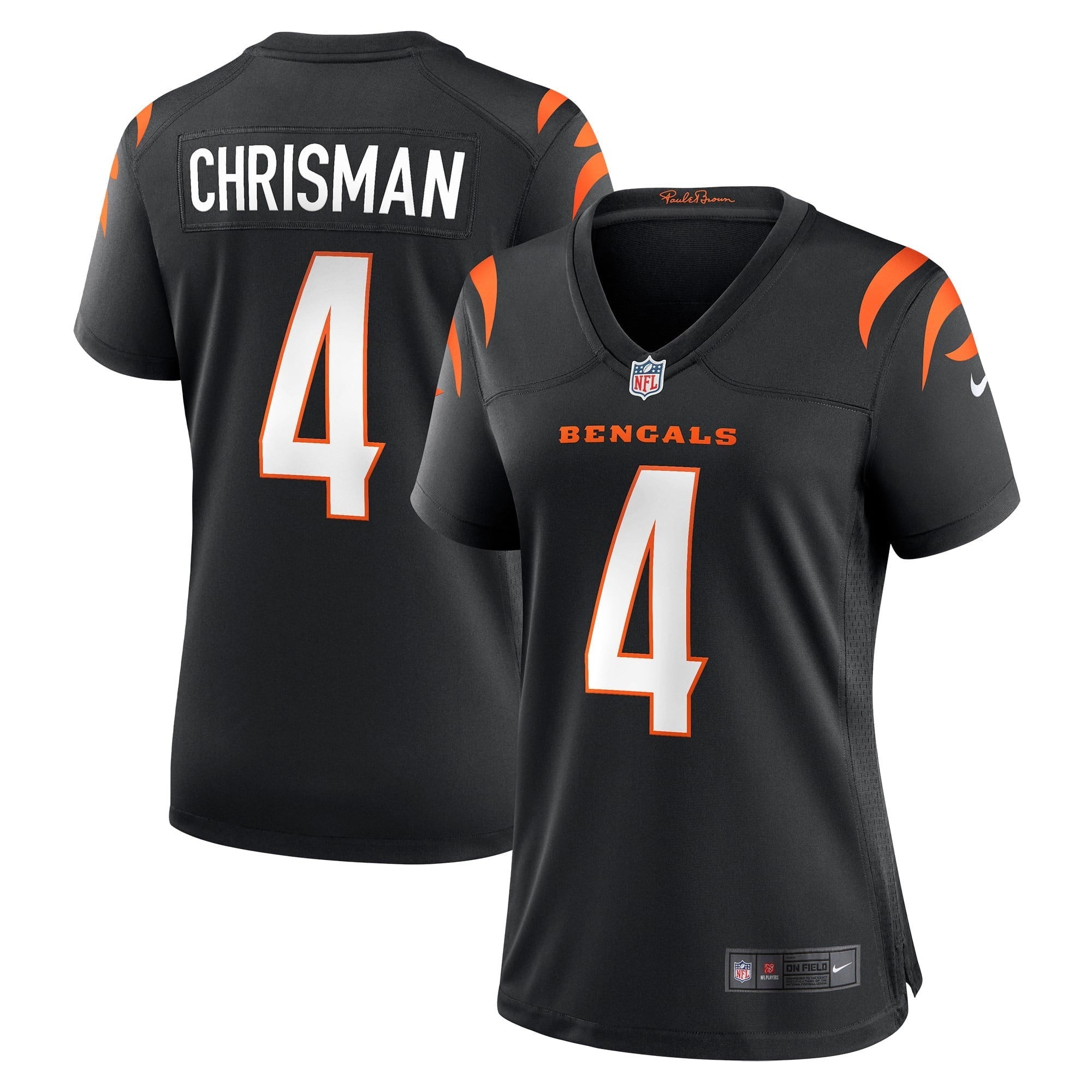 Women's Nike Drue Chrisman Black Cincinnati Bengals Game Jersey - vstockx