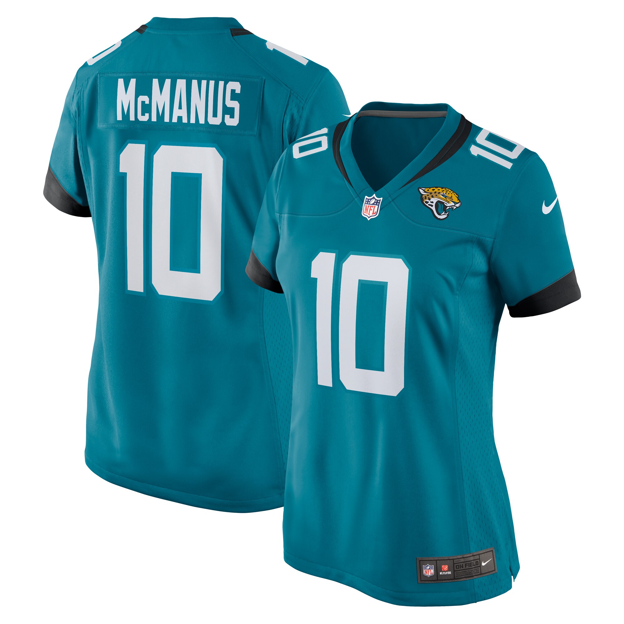 Brandon McManus Jacksonville Jaguars Nike Women's Team Game Jersey - Teal - vstockx