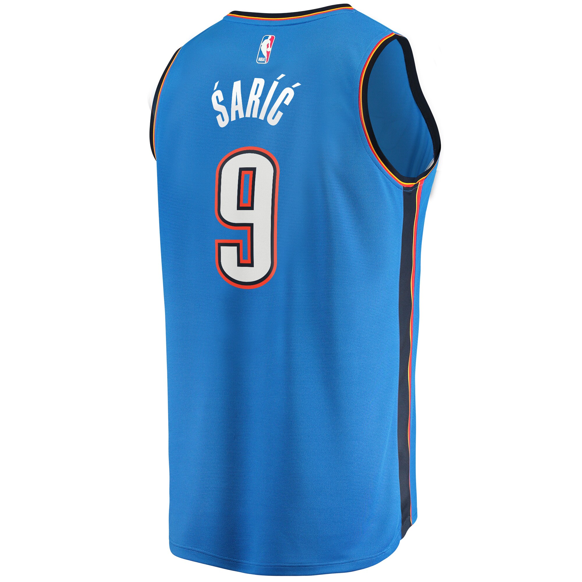 Dario Saric Oklahoma City Thunder Fanatics Branded Youth Fast Break Player Jersey - Icon Edition - Blue - vstockx