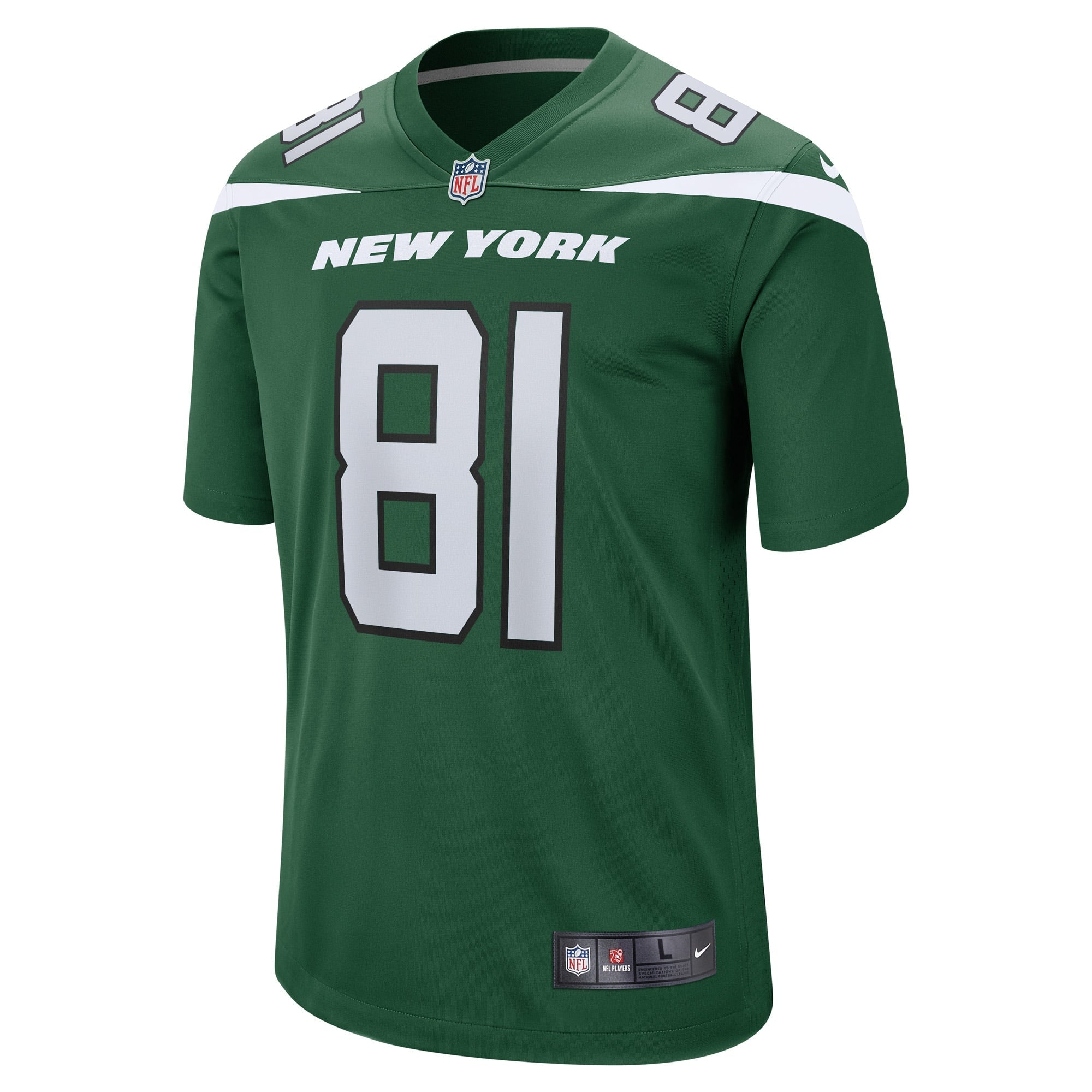 Men's Nike Lawrence Cager Gotham Green New York Jets Team Game Player Jersey - vstockx