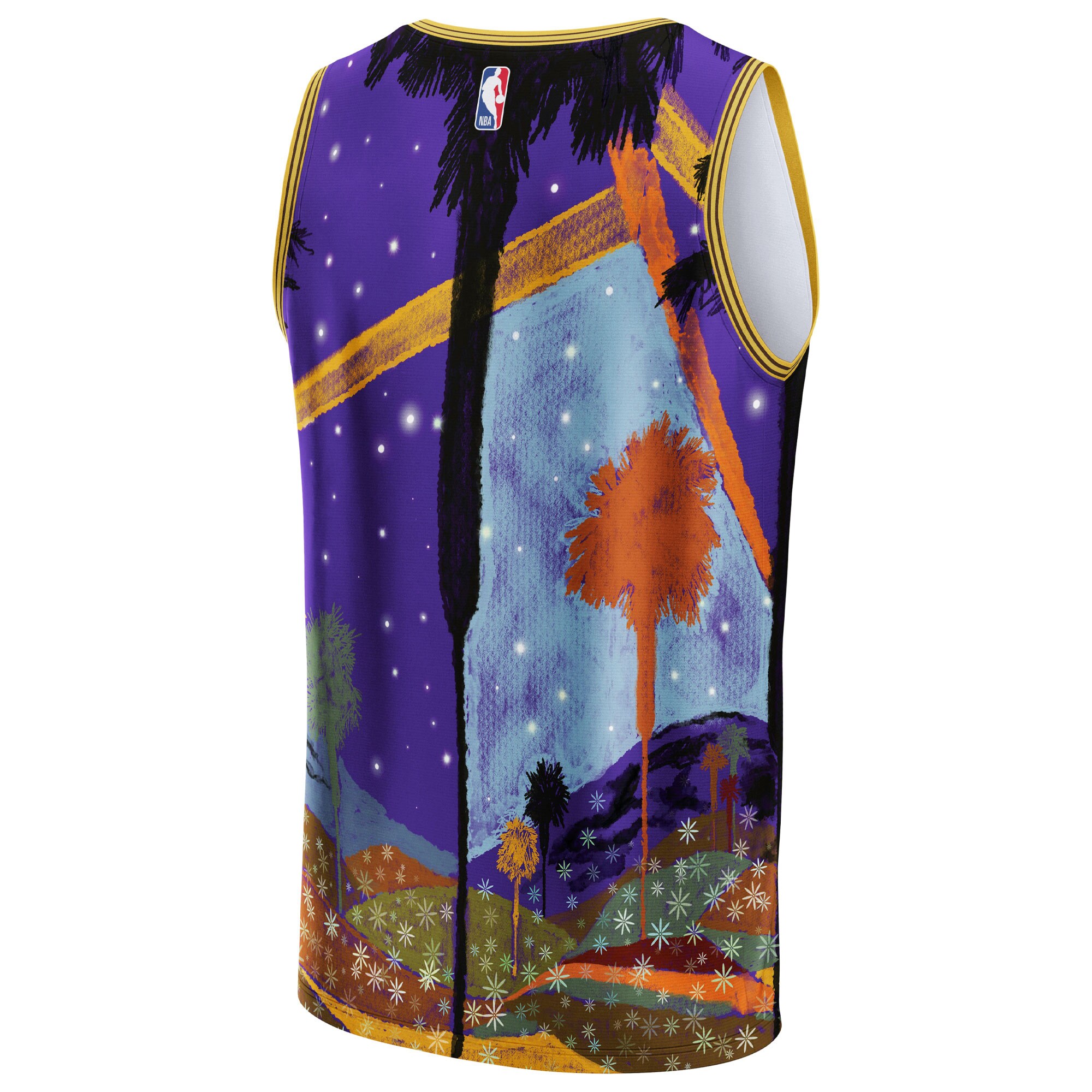 Los Angeles Lakers NBA & KidSuper Studios by Fanatics Unisex Hometown Jersey - Purple - vstockx