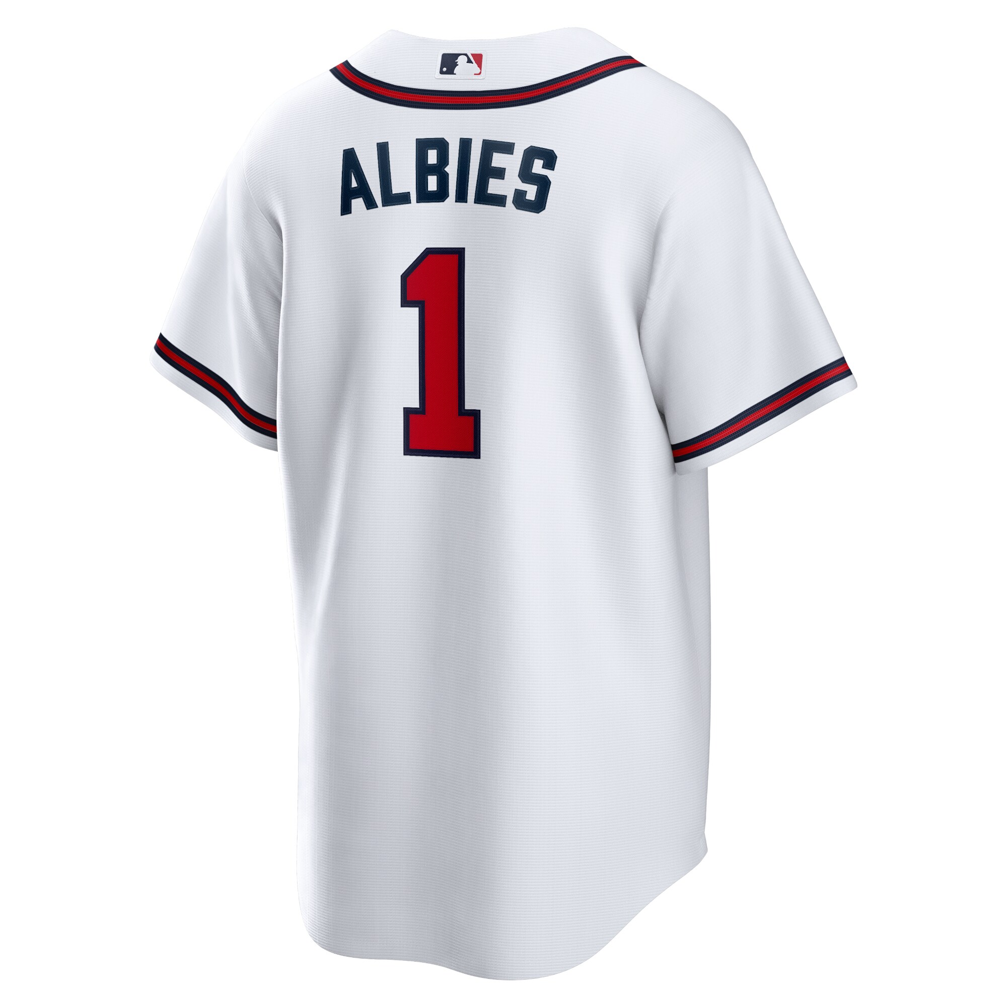 Ozzie Albies Atlanta Braves Nike Home Replica Player Name Jersey - White - vstockx