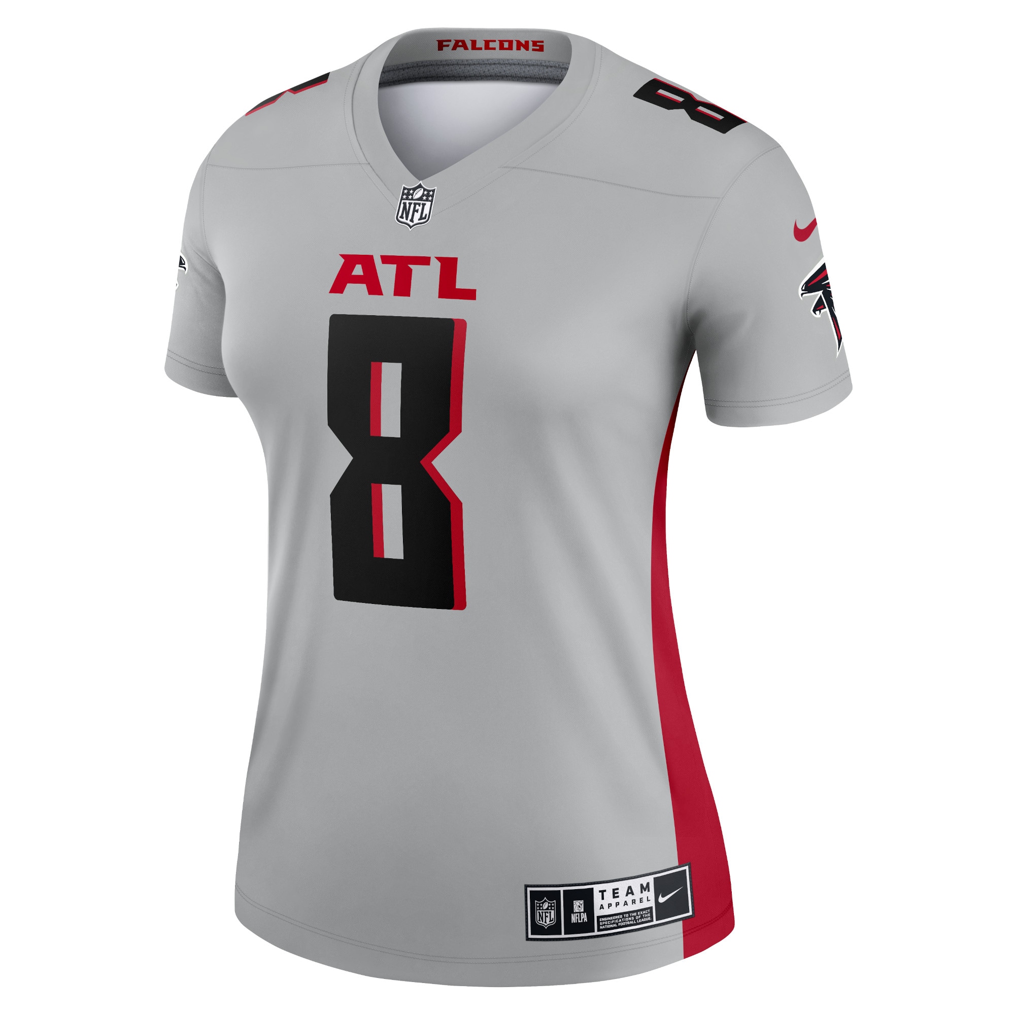 Kyle Pitts Atlanta Falcons Nike Women's Inverted Legend Jersey - Gray - vstockx