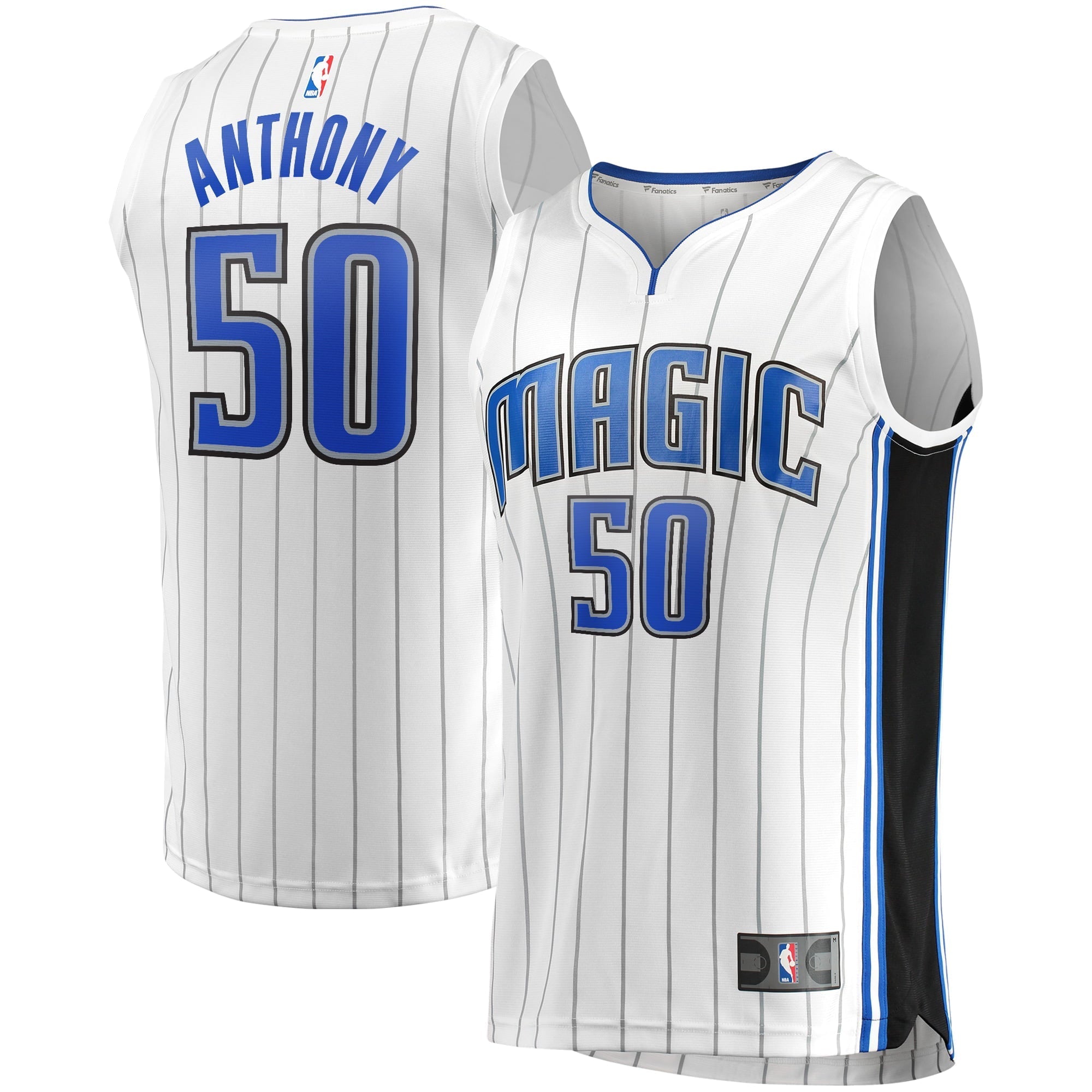 Men's Fanatics Branded Cole Anthony White Orlando Magic Fast Break Replica Jersey - Association Edition - vstockx