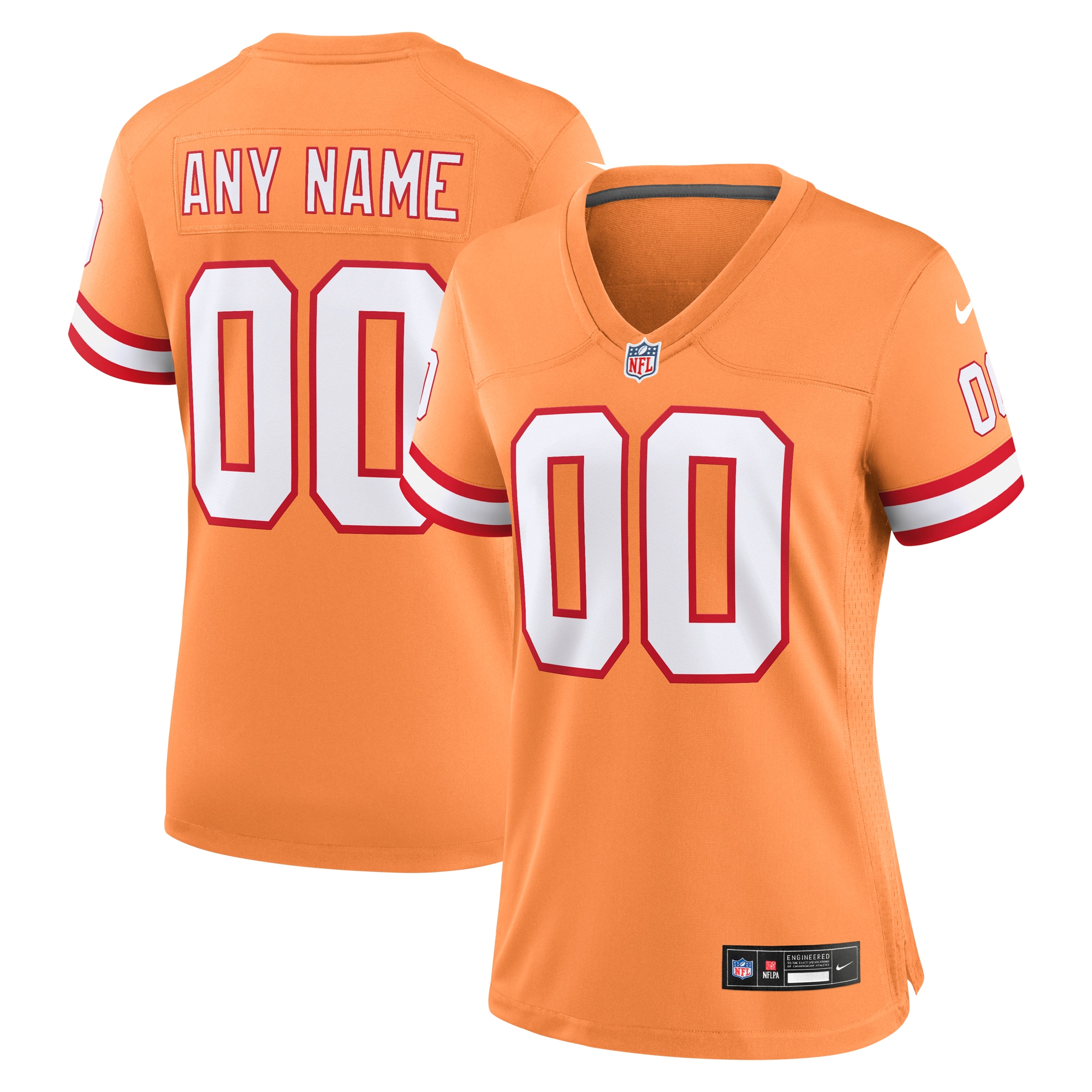 Tampa Bay Buccaneers Nike Women's Custom Throwback Game Jersey - Orange - vstockx