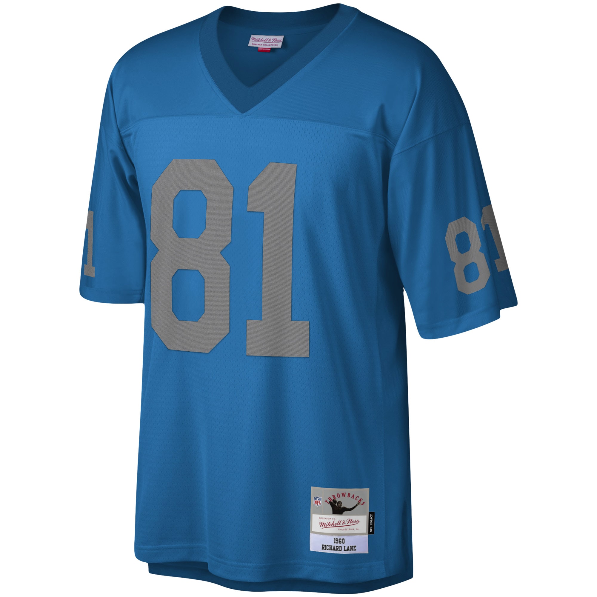 Richard Lane Detroit Lions Mitchell & Ness Legacy Replica Jersey - Blue - vstockx