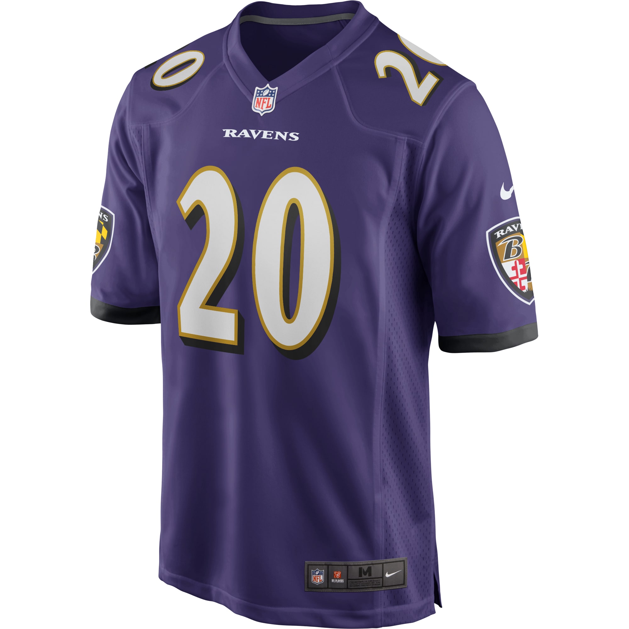 Ed Reed Baltimore Ravens Nike Game Retired Player Jersey - Purple - vstockx