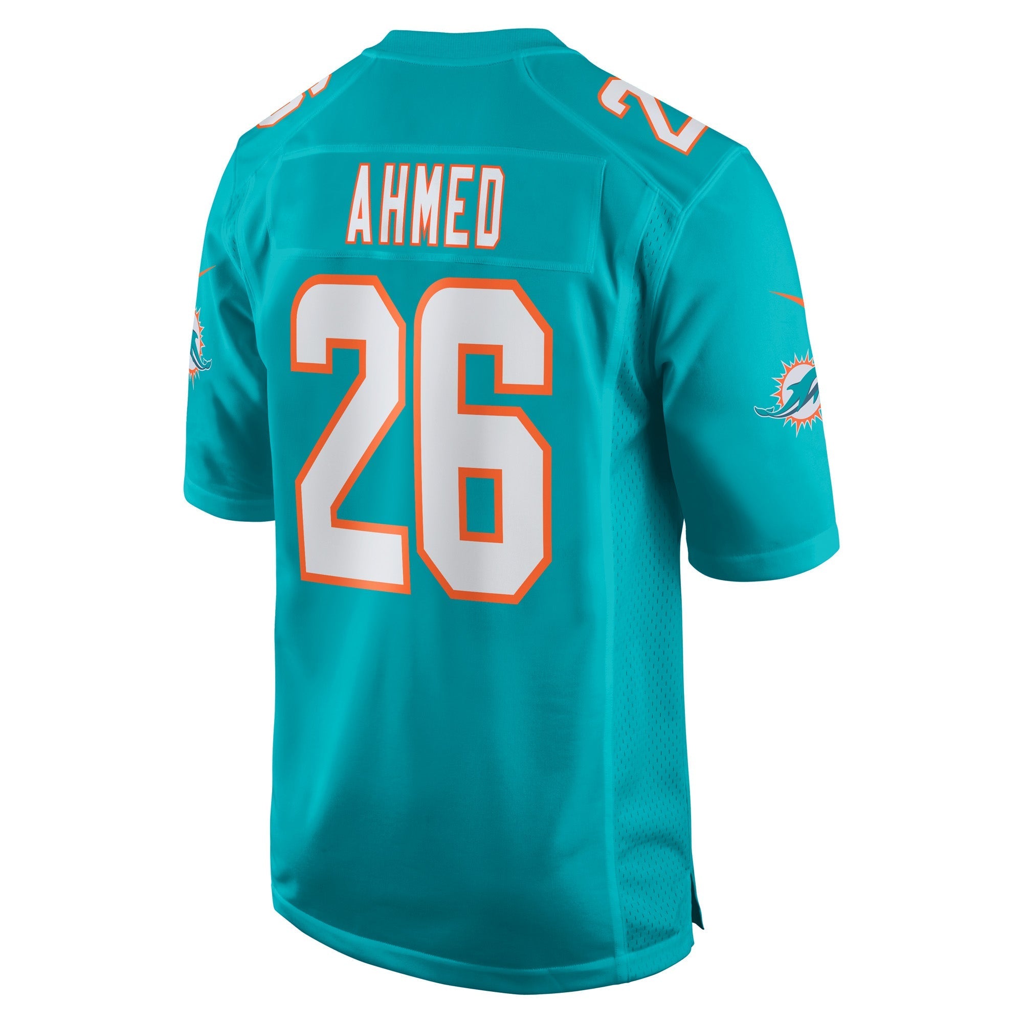 Men's Nike Salvon Ahmed Aqua Miami Dolphins Game Jersey - vstockx