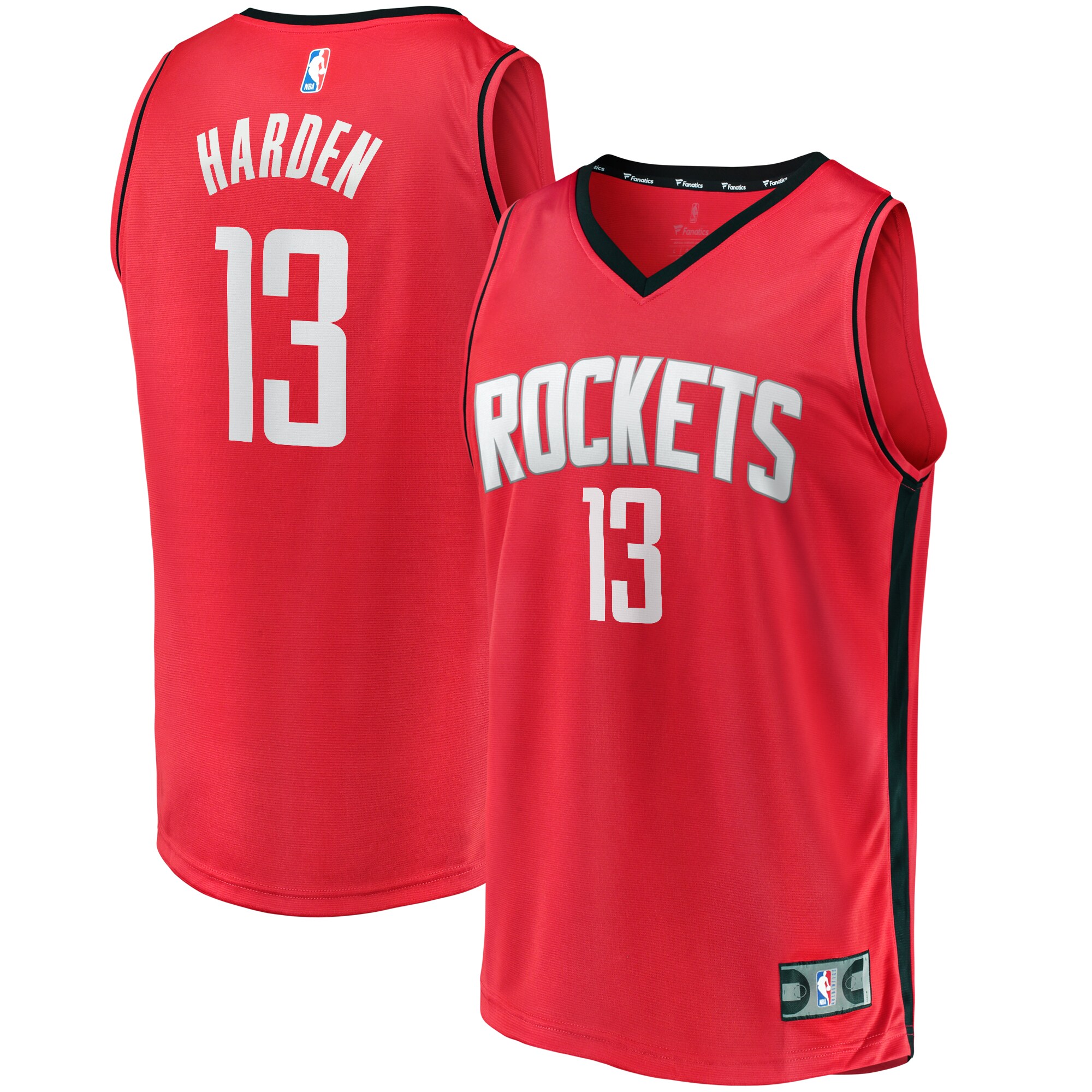 James Harden Houston Rockets Fanatics Branded Youth Fast Break Player Replica Jersey - Icon Edition - Red - vstockx