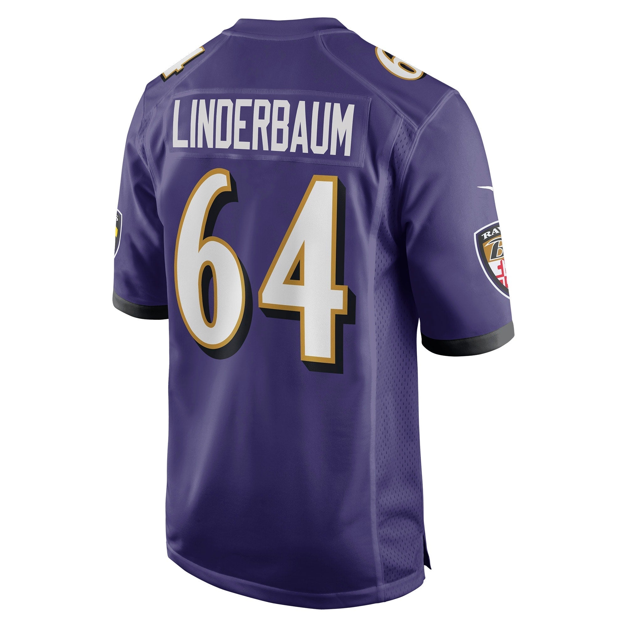 Men's Nike Tyler Linderbaum Purple Baltimore Ravens Player Game Jersey - vstockx