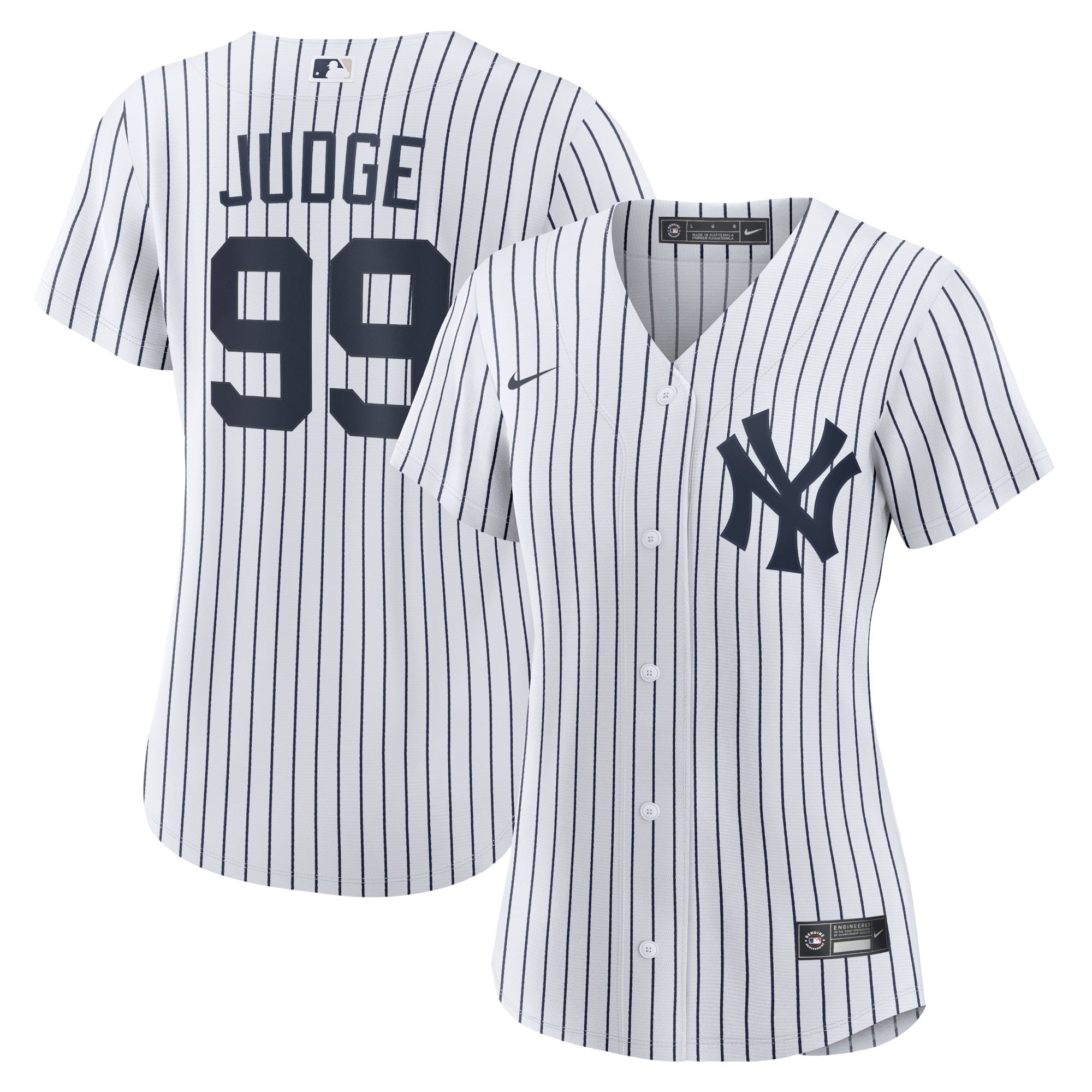 Women's Nike Aaron Judge White New York Yankees Home Replica Player Jersey - vstockx
