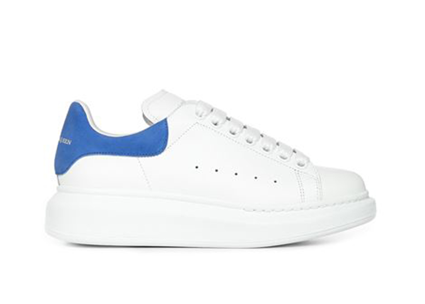 Alexander McQueen Oversized White Electric Blue (W) - vstockx