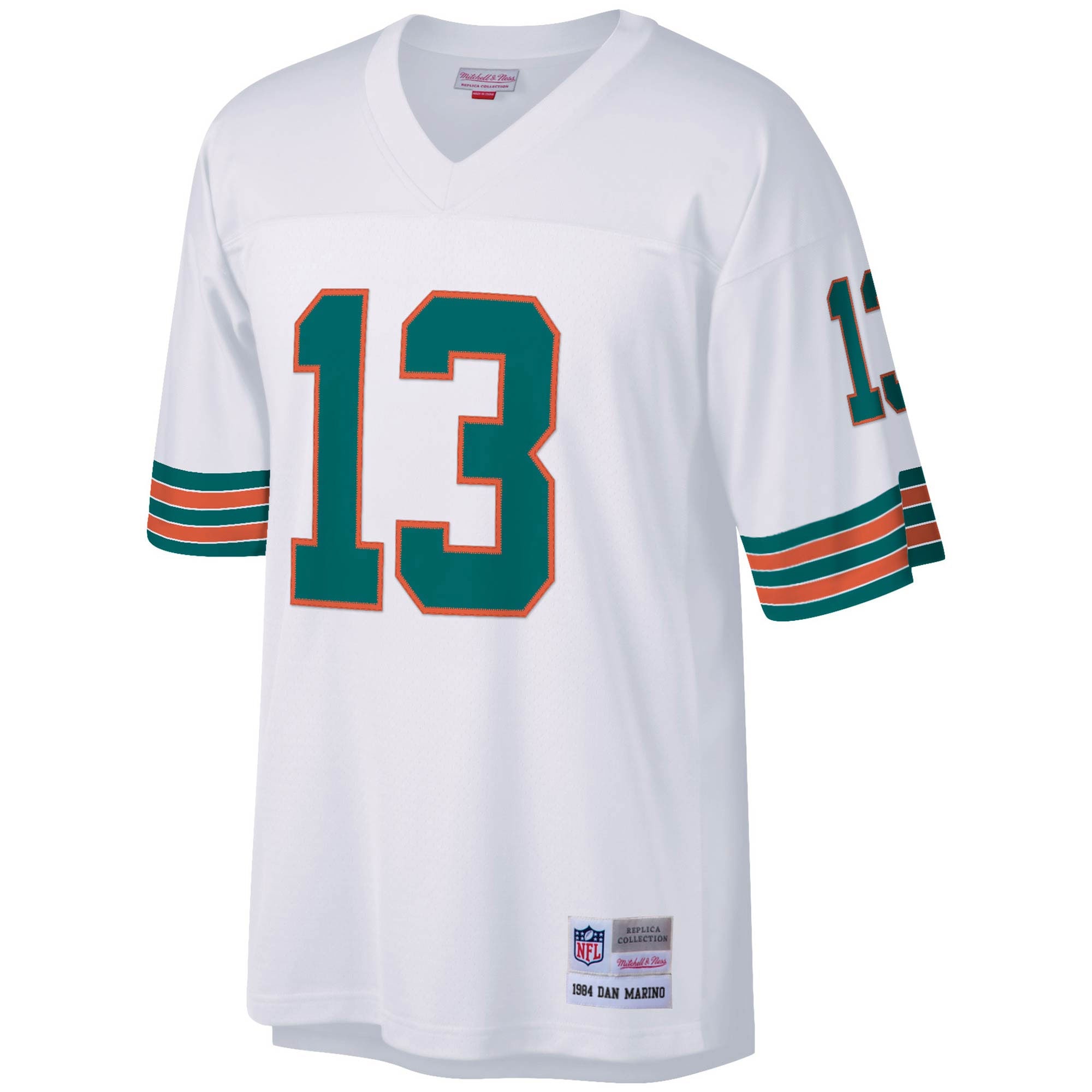 Dan Marino Miami Dolphins Mitchell & Ness Big & Tall 1984 Retired Player Replica Jersey - White - vstockx