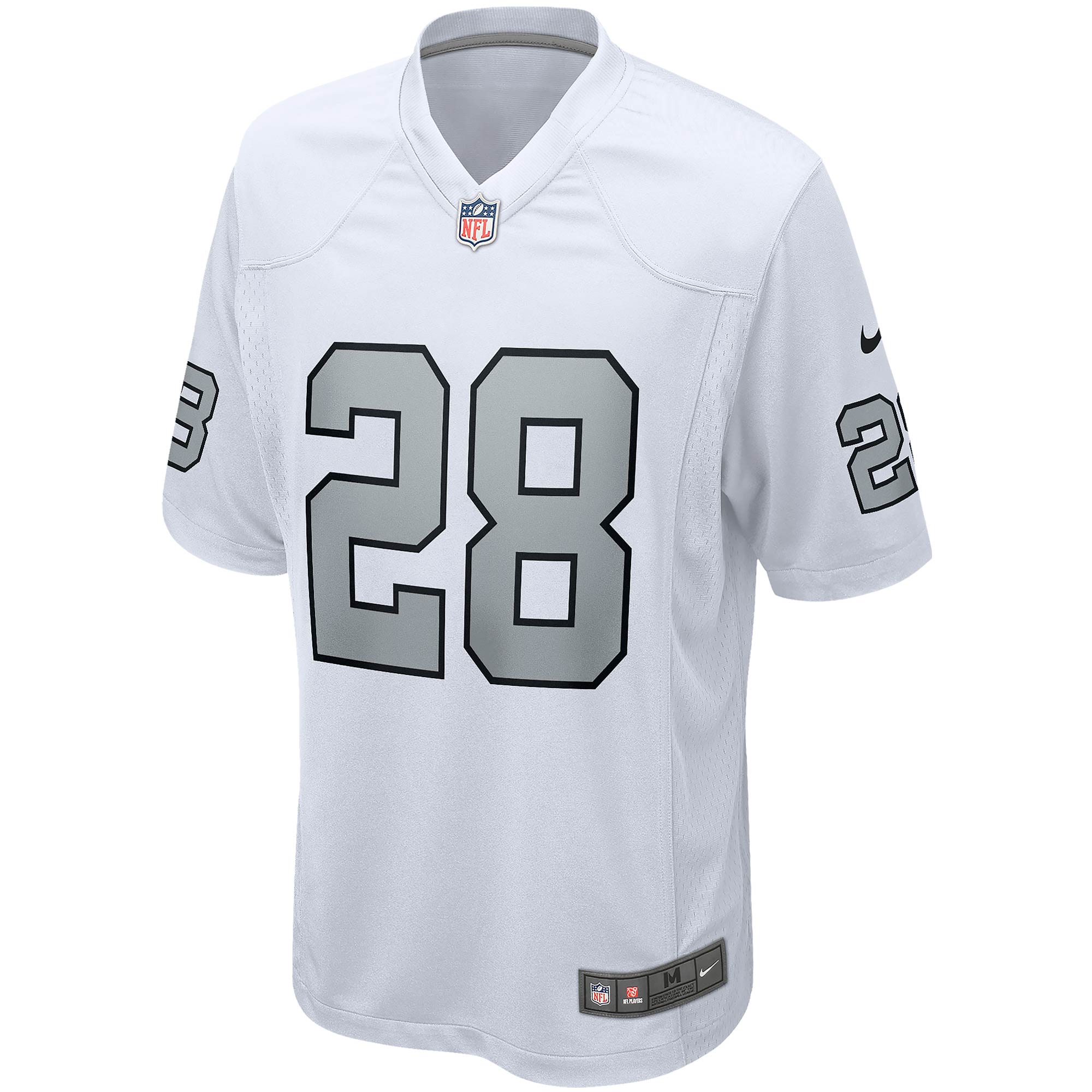 Josh Jacobs Las Vegas Raiders Nike Alternate Game Jersey - White - vstockx