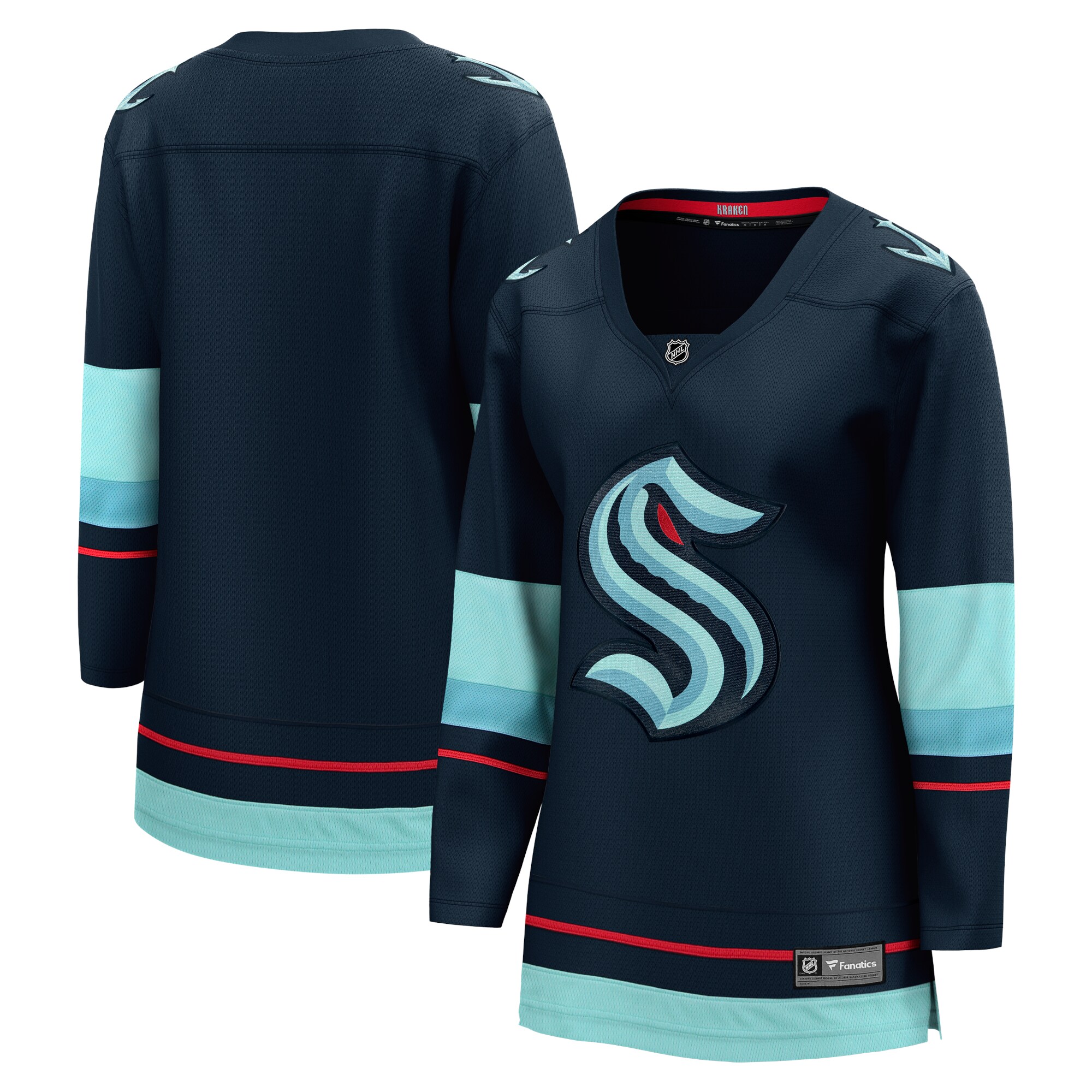 Seattle Kraken Fanatics Branded Women's Home Breakaway Jersey - Navy - vstockx