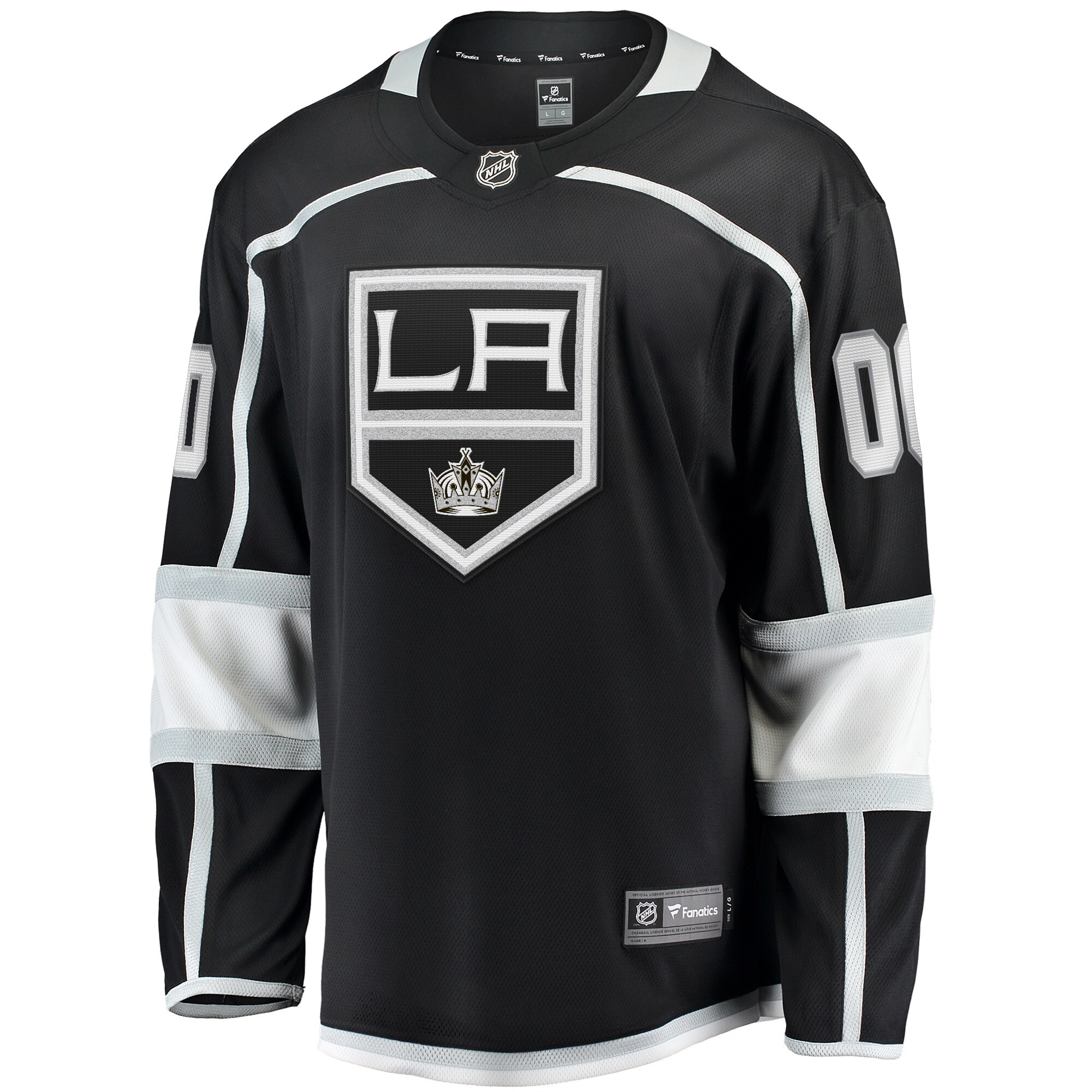 Los Angeles Kings Fanatics Branded 2020/21 Home Breakaway Custom Jersey - Black - vstockx